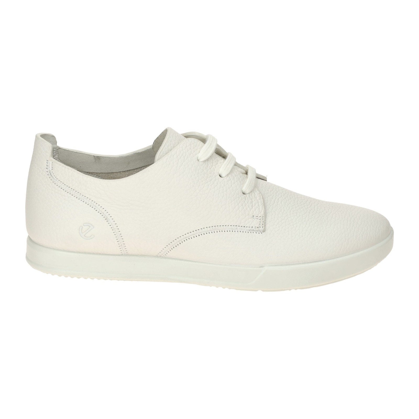 Ecco Leisure Leather Mens Trainers#color_white