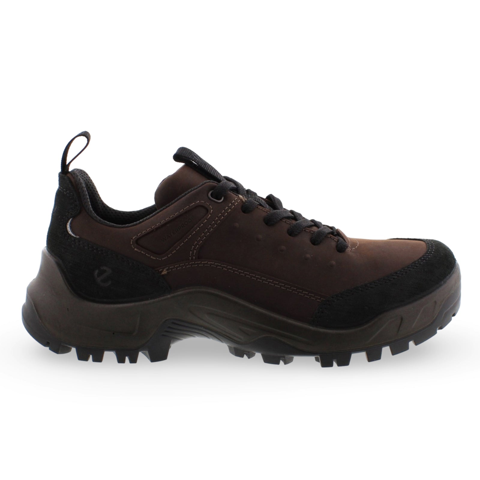 Ecco Offroad 822354 Leather Textile Mens Trainers#color_black mocha