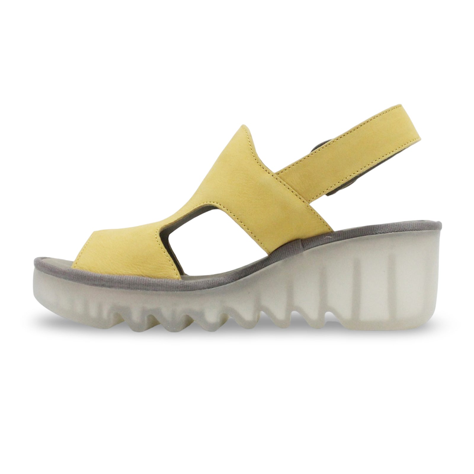 Fly London BAIF585FLY Cupido Leather Womens Sandals#color_bumblebee