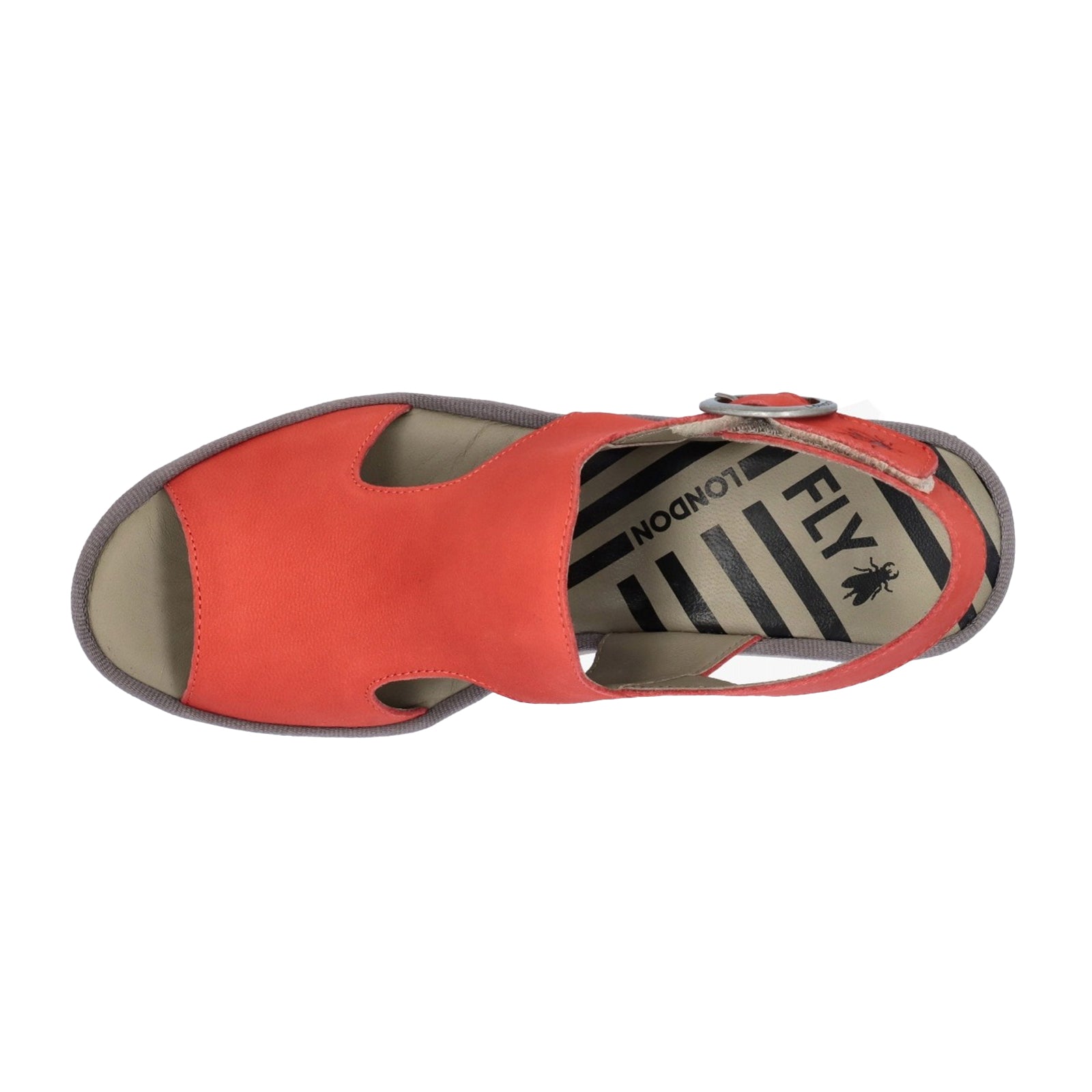 Fly London BAIF585FLY Cupido Leather Womens Sandals#color_devil red