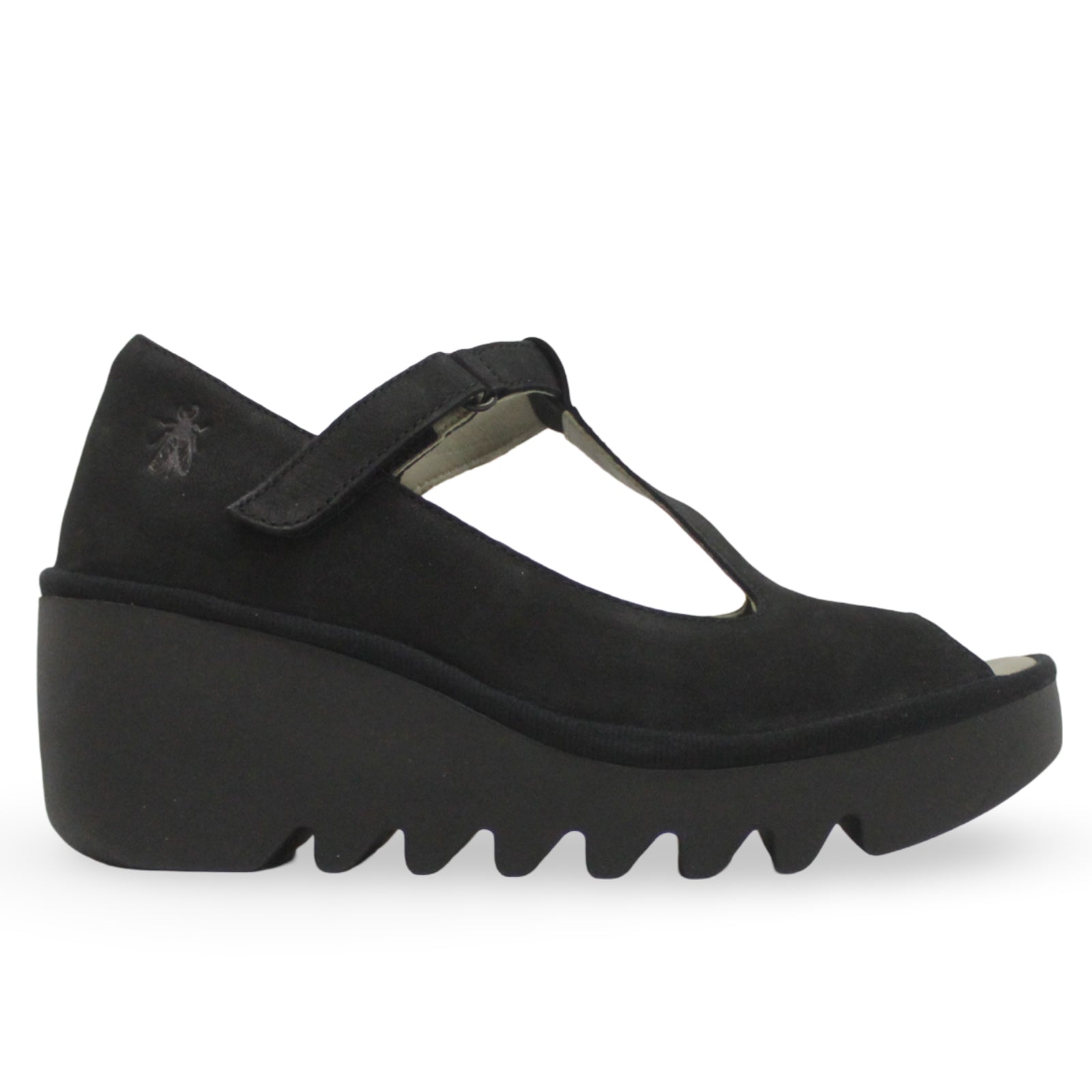 Fly London BEIL584FLY Cupido Leather Womens Sandals#color_black