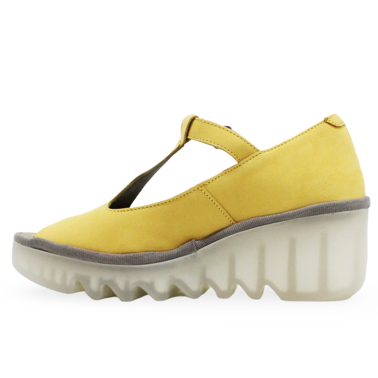 Fly London BEIL584FLY Cupido Leather Womens Sandals#color_bumblebee