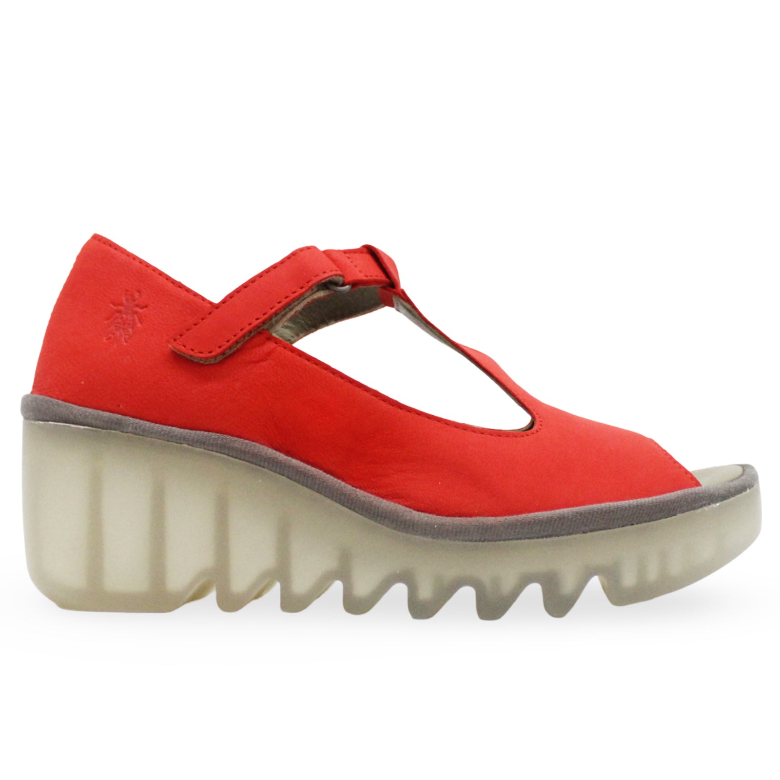 Fly London BEIL584FLY Cupido Leather Womens Sandals#color_devil red