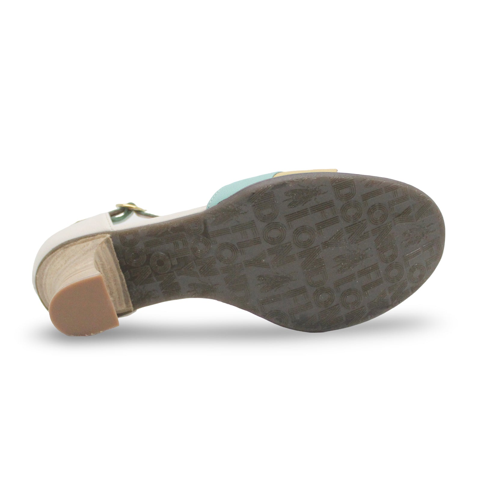 Fly London BESH087FLY Mousse Leather Womens Sandals#color_offwhite spearmint bumblebee