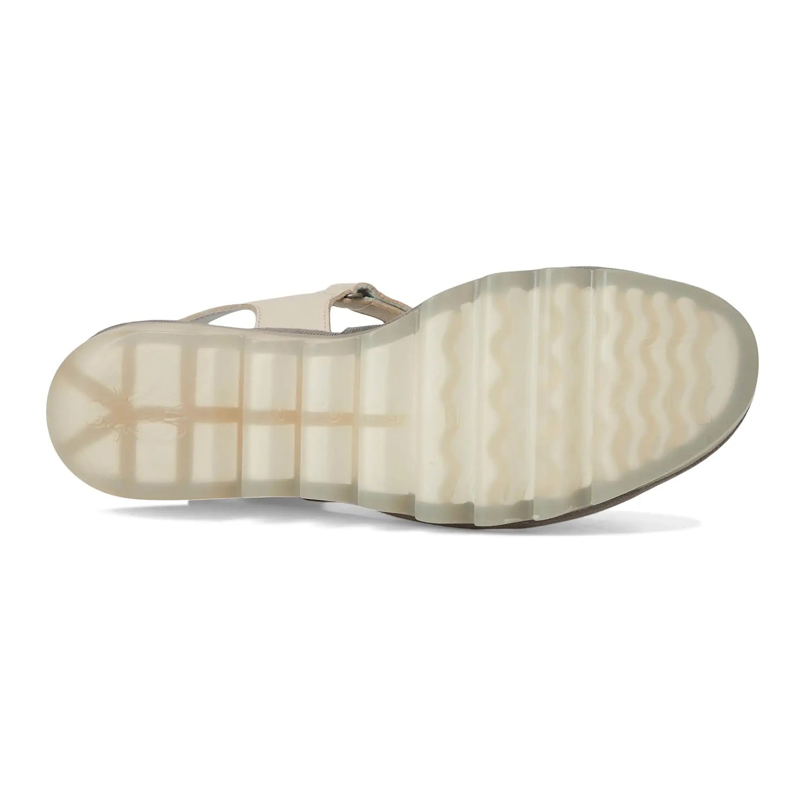 Fly London BEXY575FLY Mousse Leather Womens Sandals#color_off white