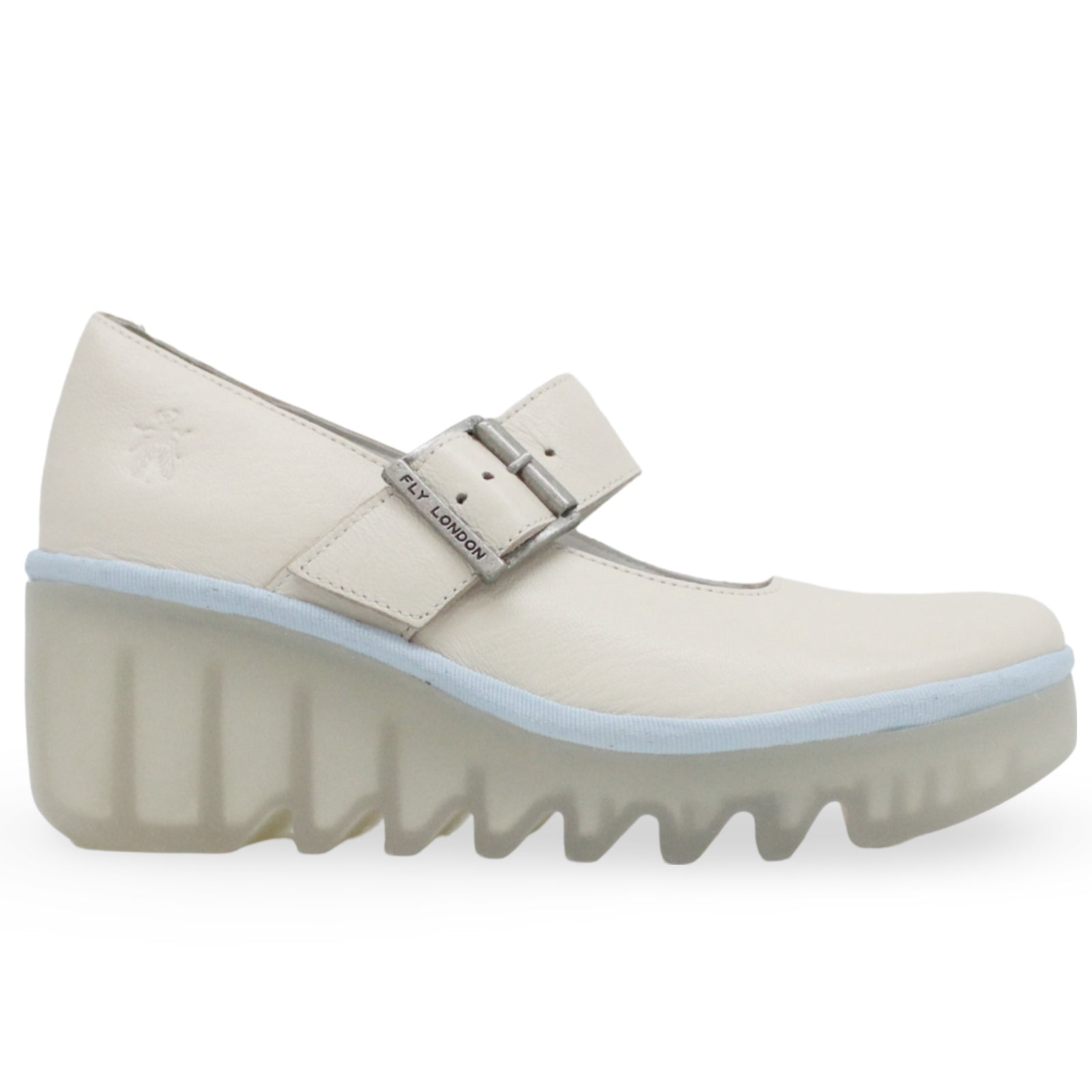 Fly London BORY564FLY Mousse Leather Womens Shoes#color_off white