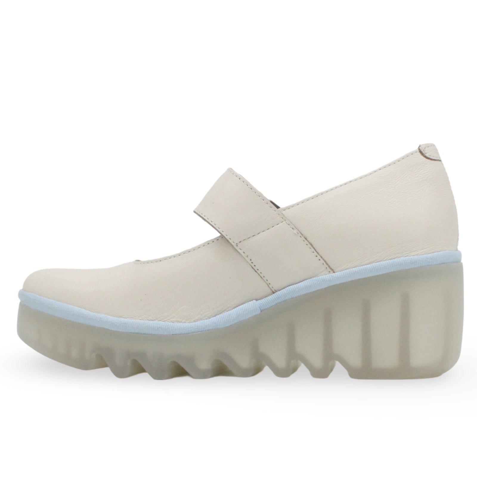 Fly London BORY564FLY Mousse Leather Womens Shoes#color_off white