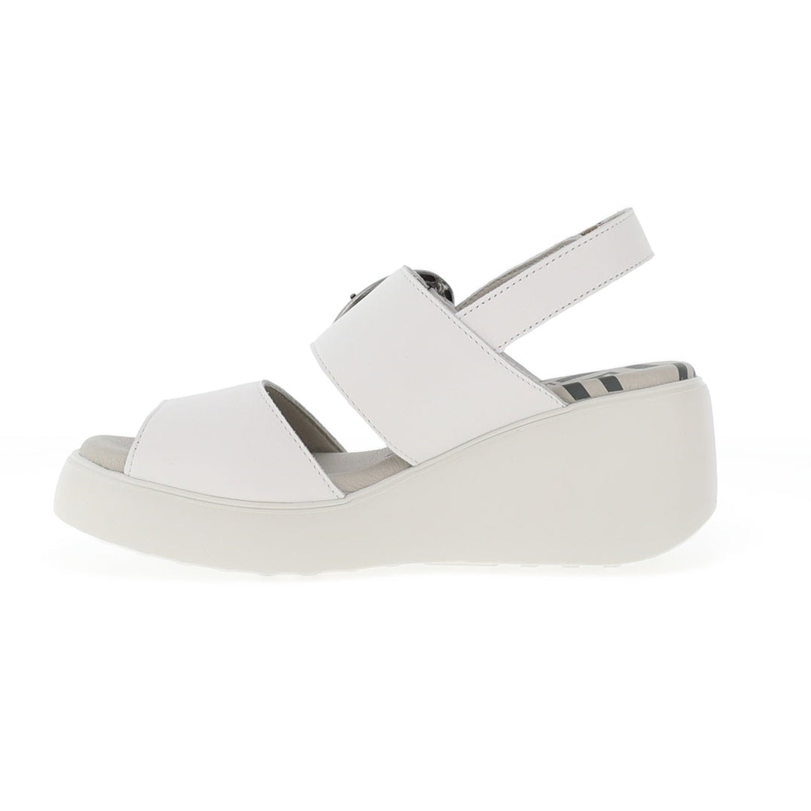 Fly London DIGO939FLY Mousse Leather Womens Sandals#color_white