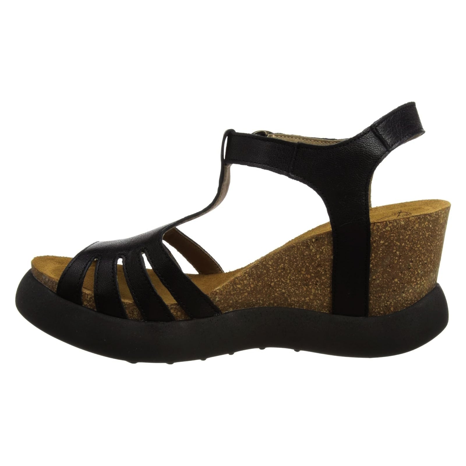 Fly London GAIT959FLY Suede Womens Sandals#color_black