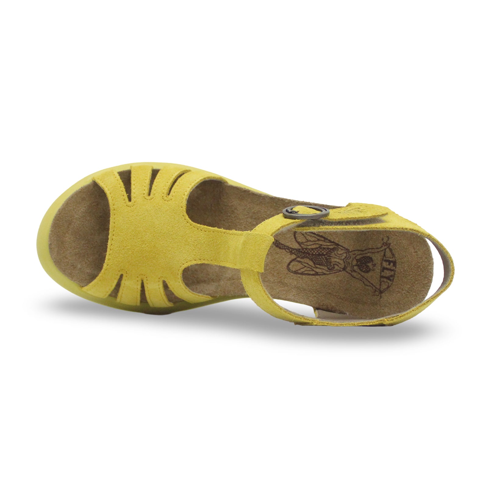 Fly London GAIT959FLY Suede Womens Sandals#color_yellow