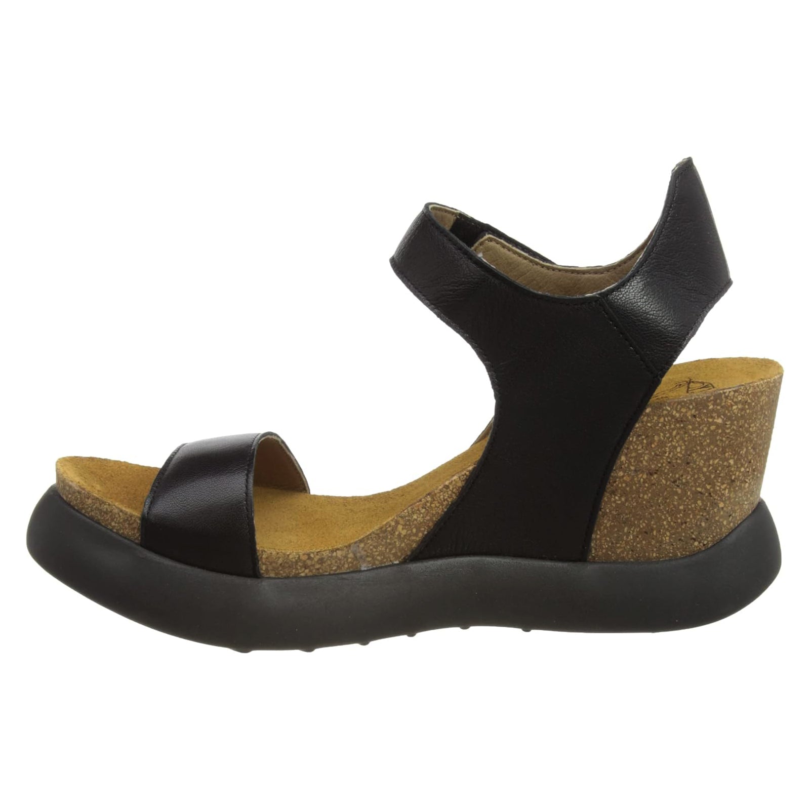 Fly London GOGO967FLY Suede Womens Sandals#color_black