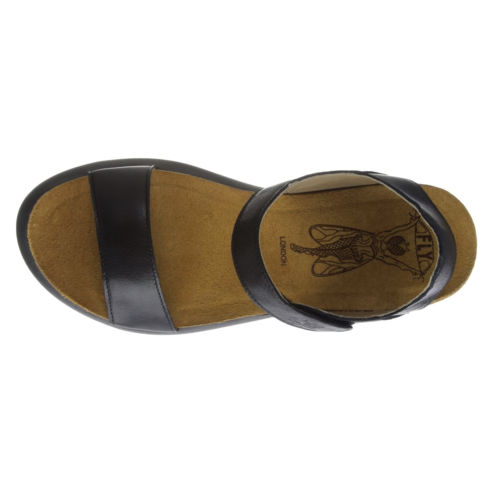Fly London GOGO967FLY Suede Womens Sandals#color_black
