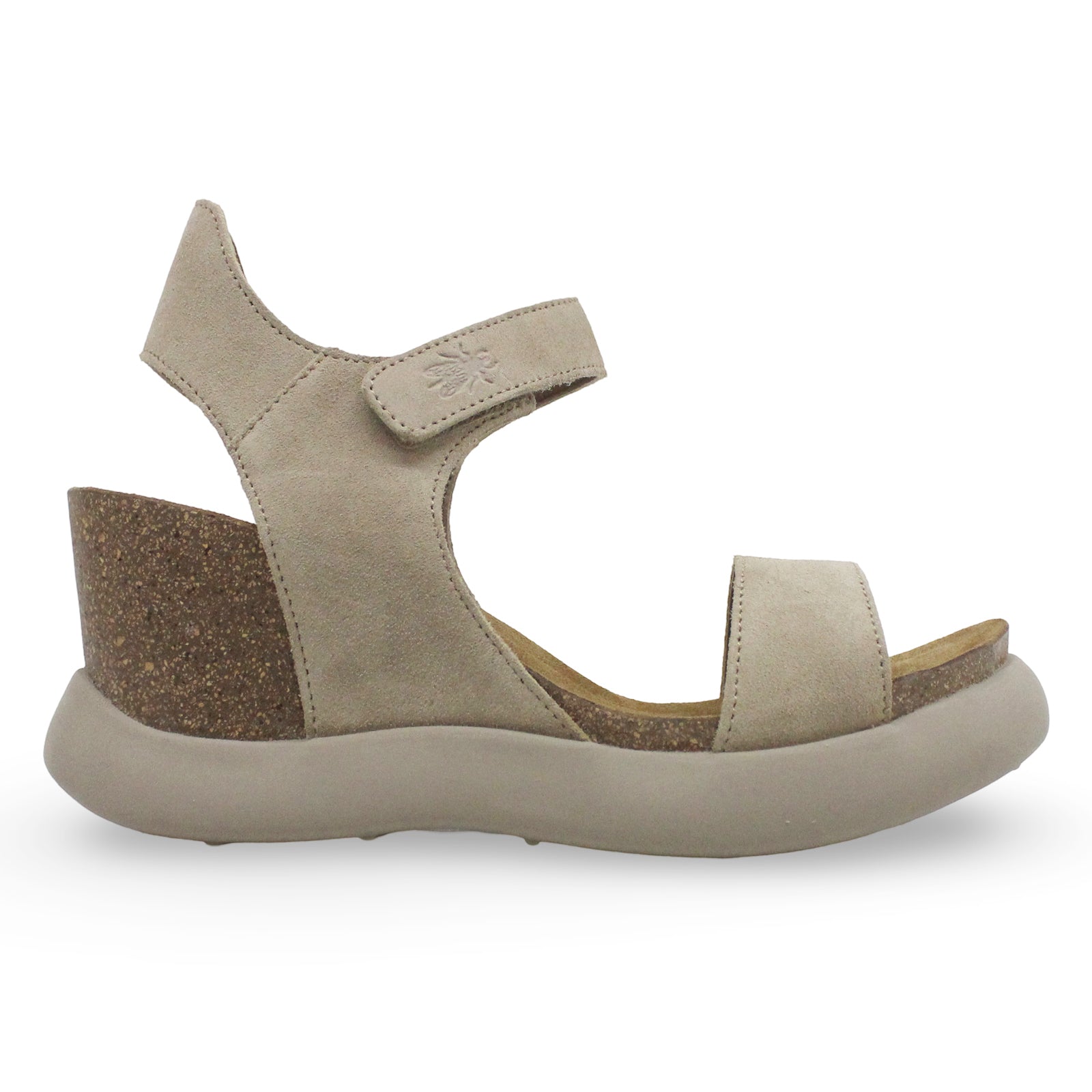 Fly London GOGO967FLY Suede Womens Sandals#color_taupe