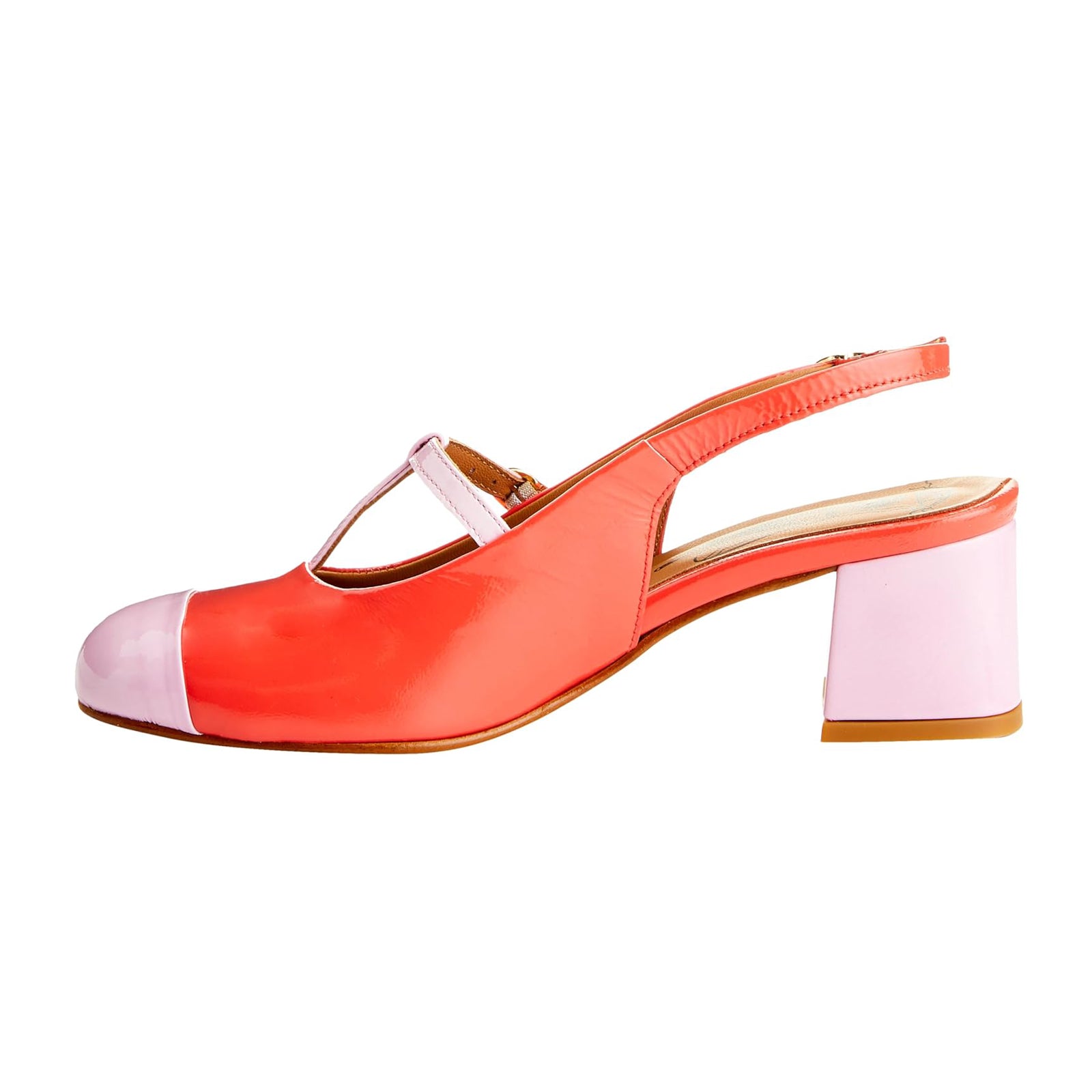 Fly London SOLN083FLY Nappalak Leather Womens Sandals#color_pink scarlet