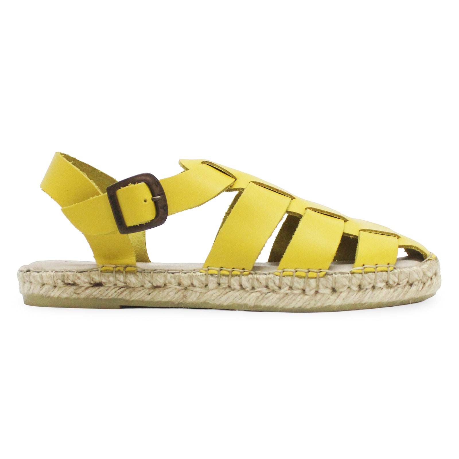 Fly London SOWA551FLY Brooklyn Leather Womens Sandals#color_yellow