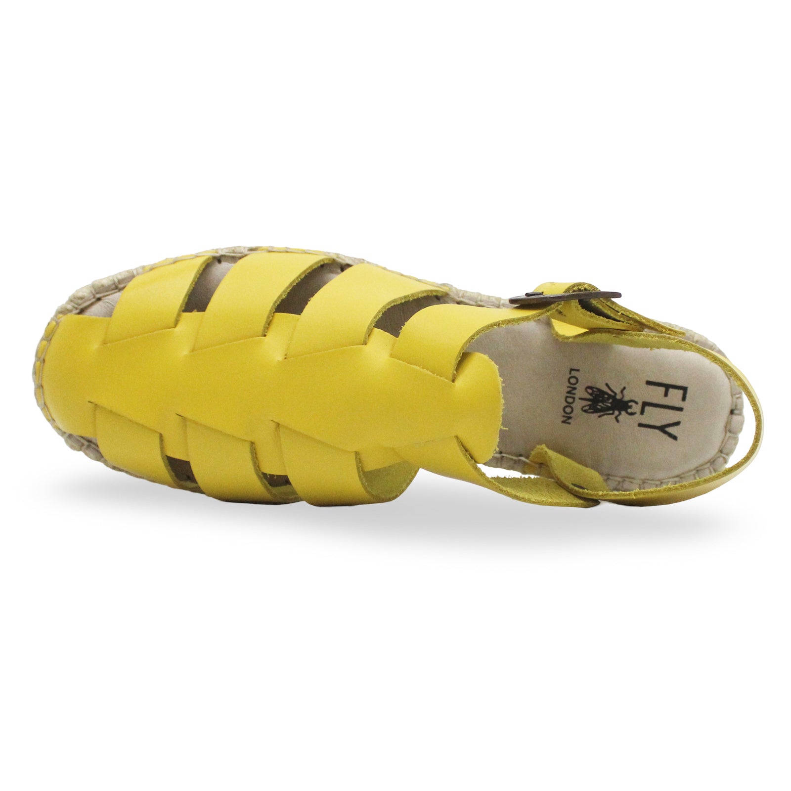 Fly London SOWA551FLY Brooklyn Leather Womens Sandals#color_yellow