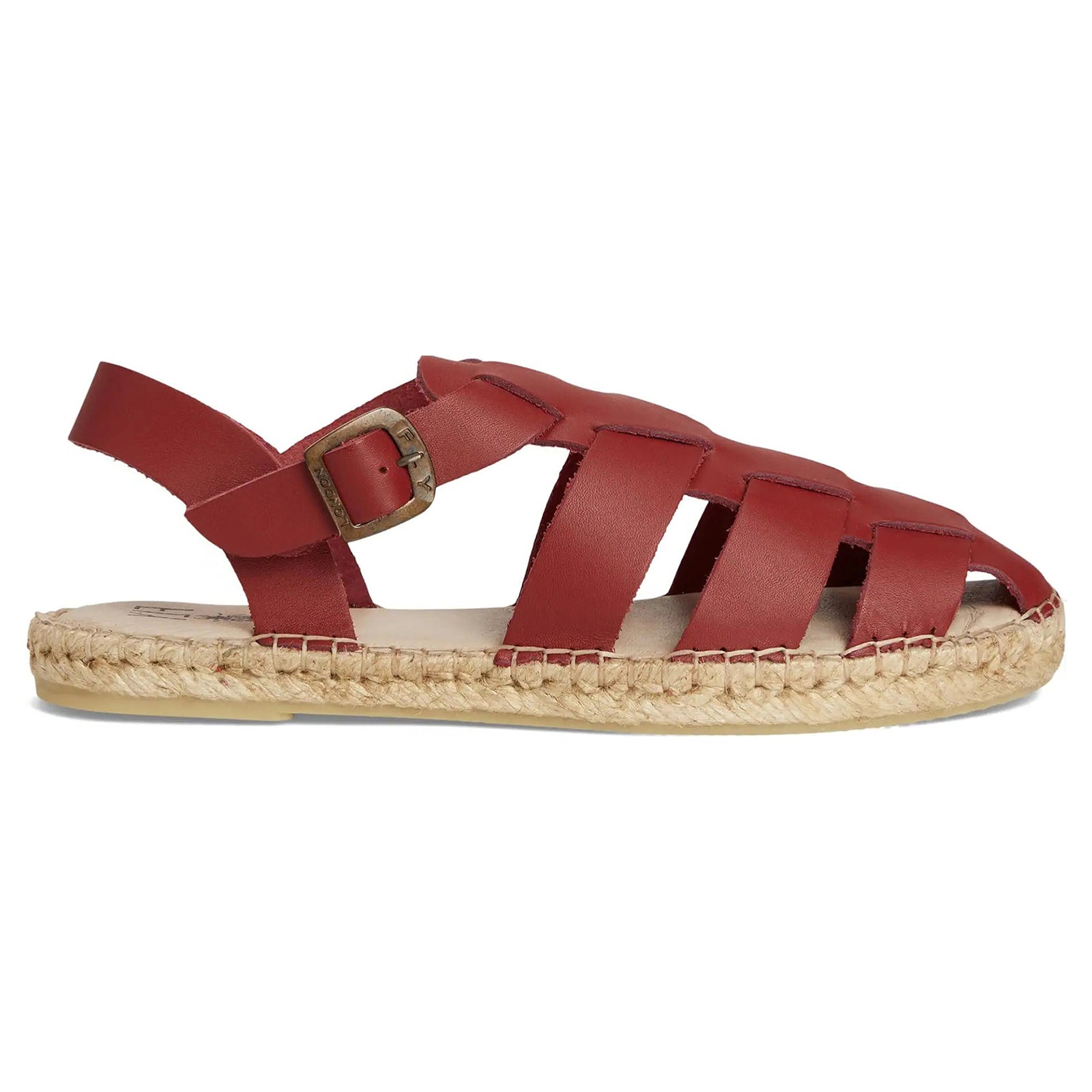 Fly London SOWA551FLY Brooklyn Leather Womens Sandals#color_intense rust