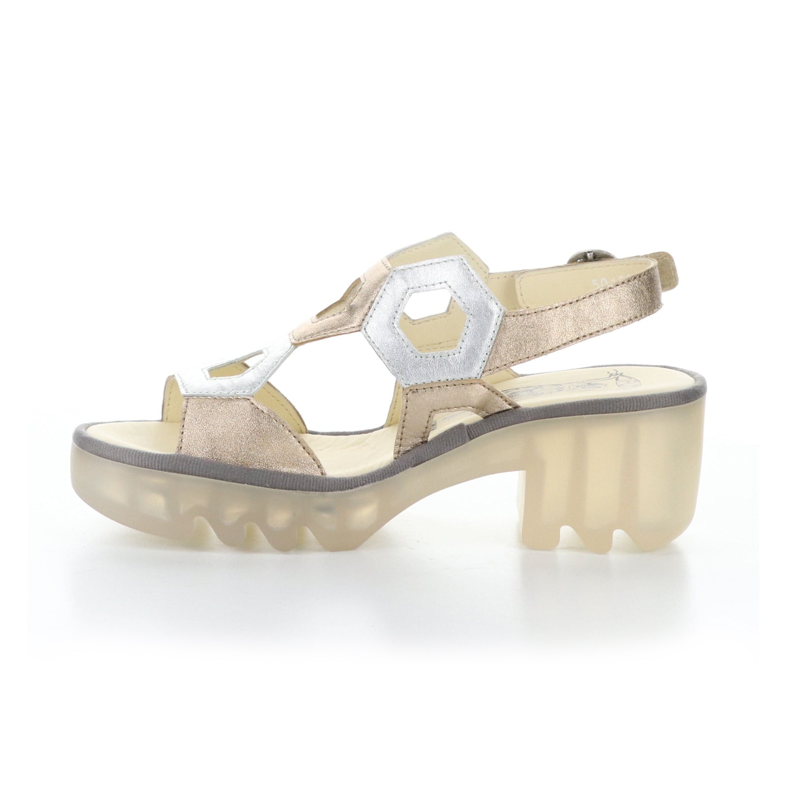 Fly London TEWA573FLY Laminato Leather Womens Sandals#color_sahara silver
