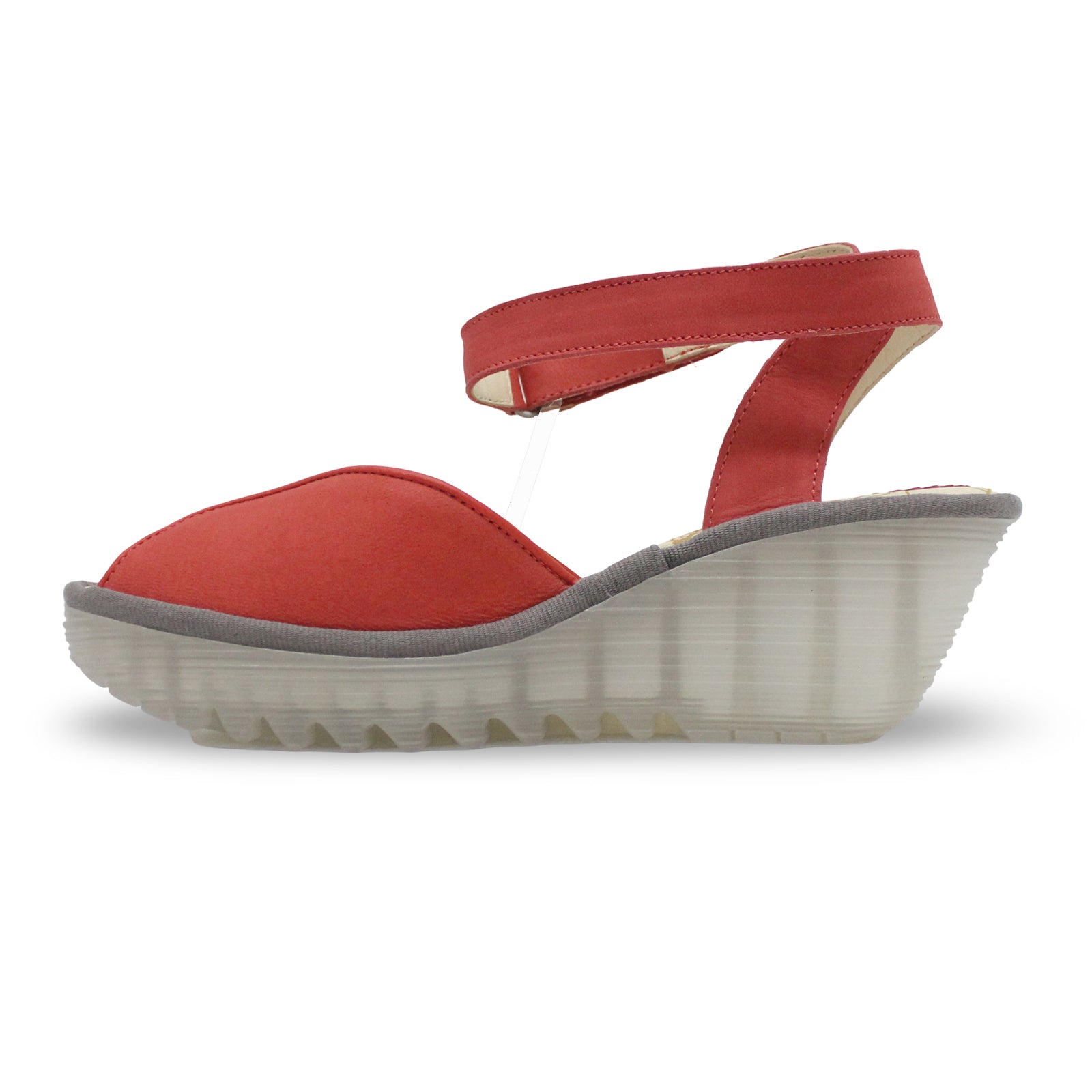 Fly London YAID552FLY Cupido Leather Womens Sandals#color_devil red