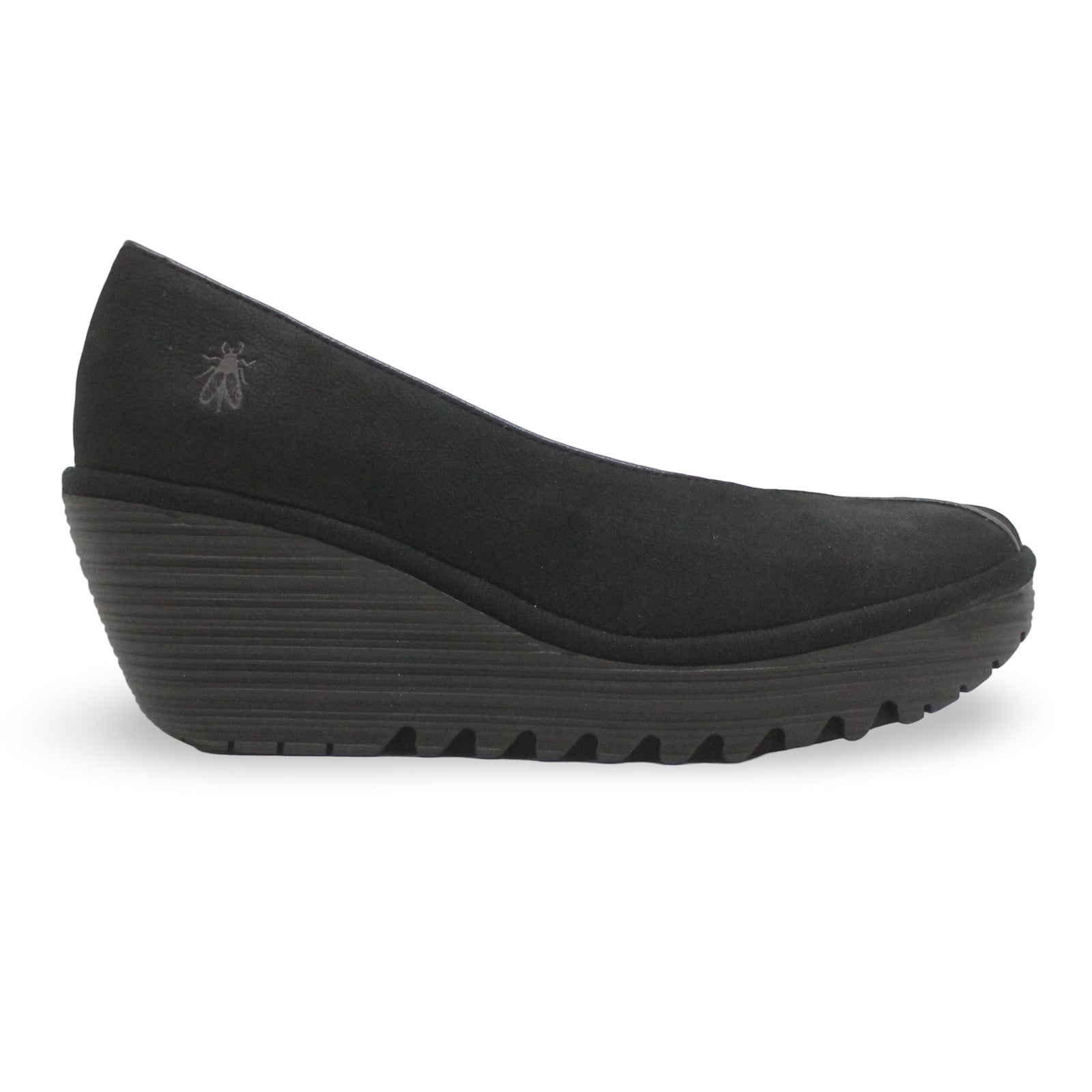 Fly London YEIF566FLY Cupido Leather Womens Shoes#color_black