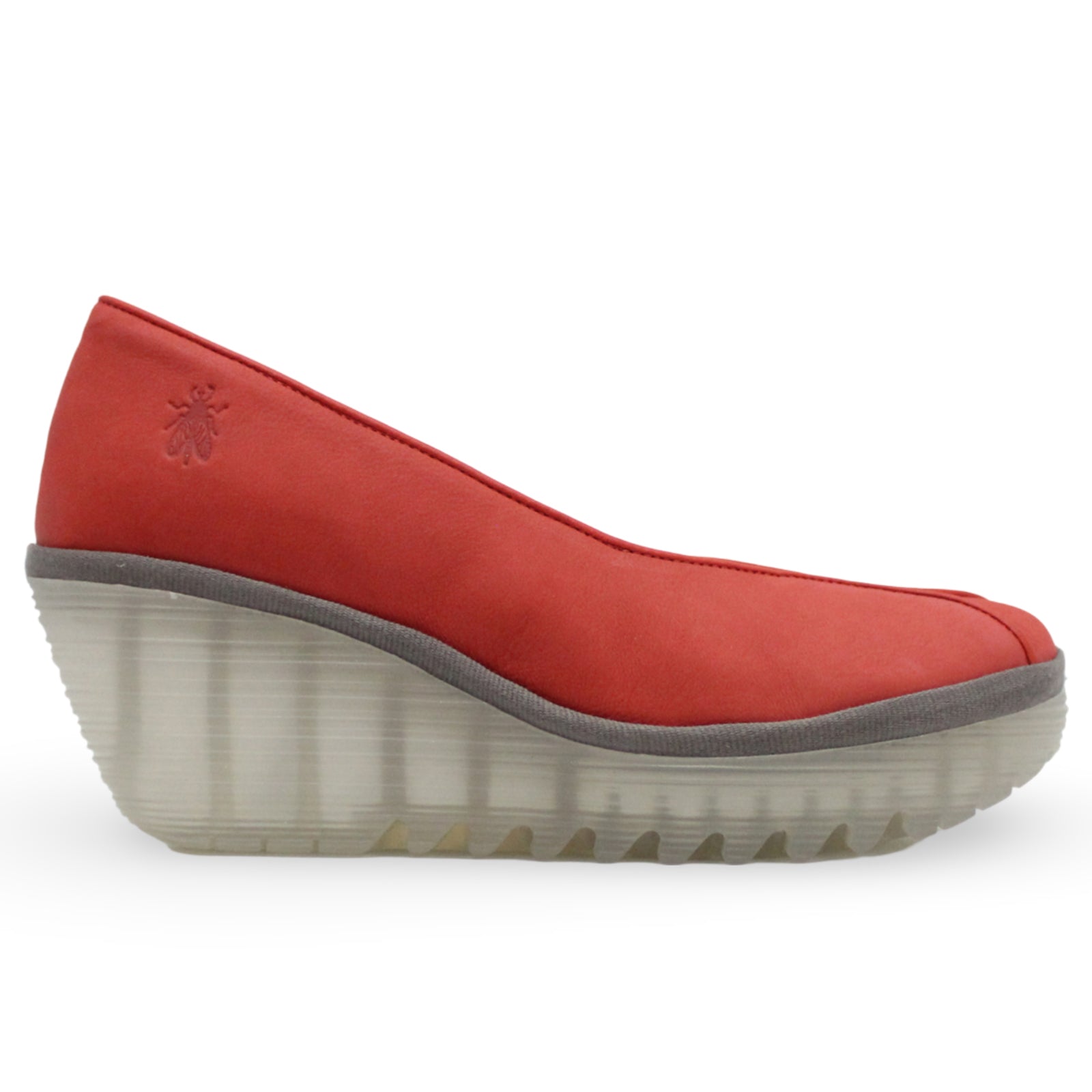 Fly London YEIF566FLY Cupido Leather Womens Shoes#color_devil red