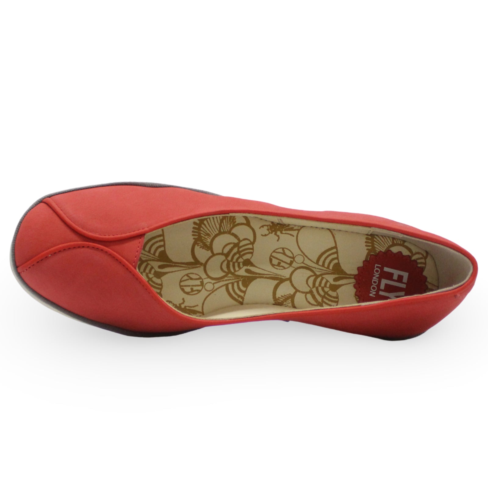 Fly London YEIF566FLY Cupido Leather Womens Shoes#color_devil red