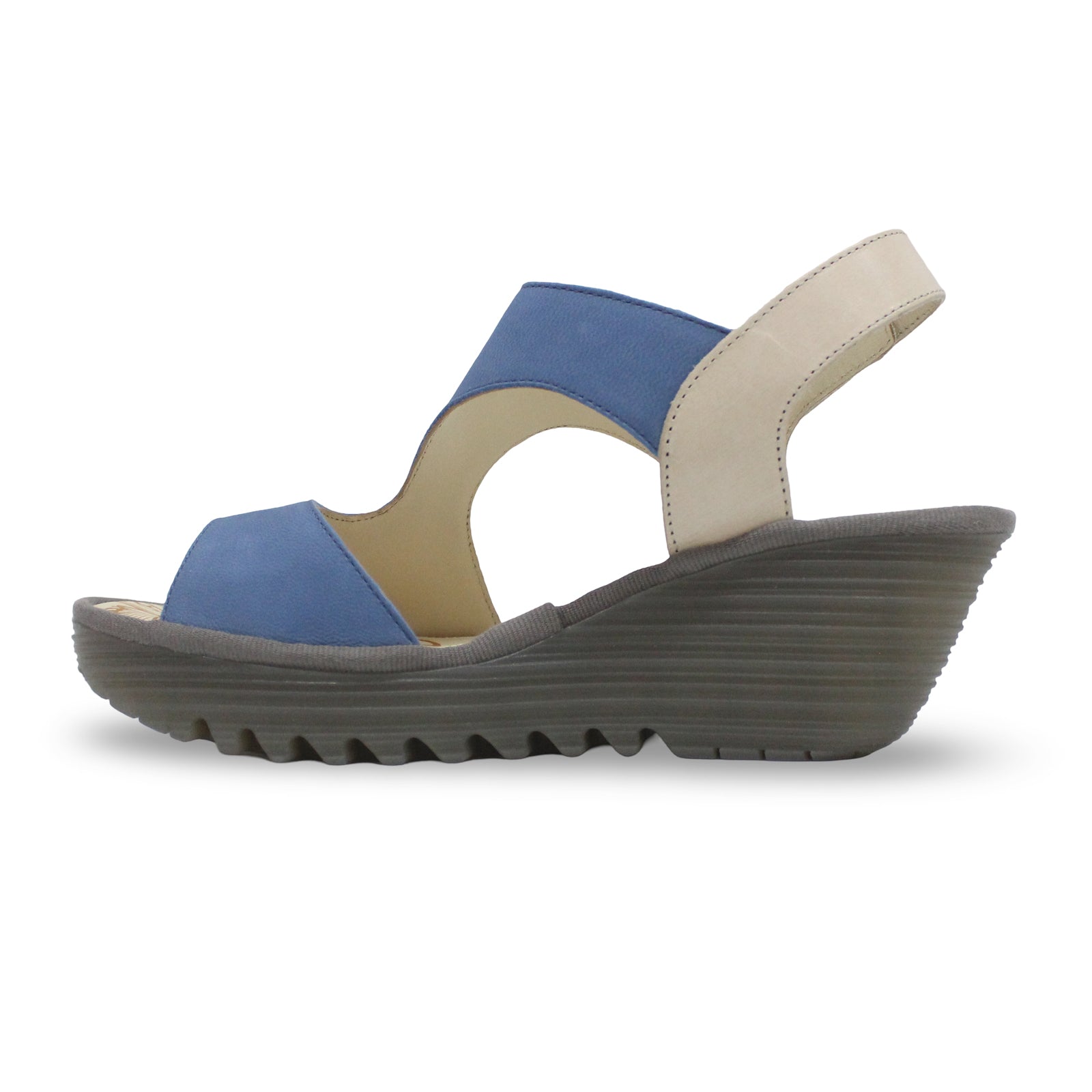 Fly London YOXA576FLY Cupido Leather Womens Sandals#color_blue natural