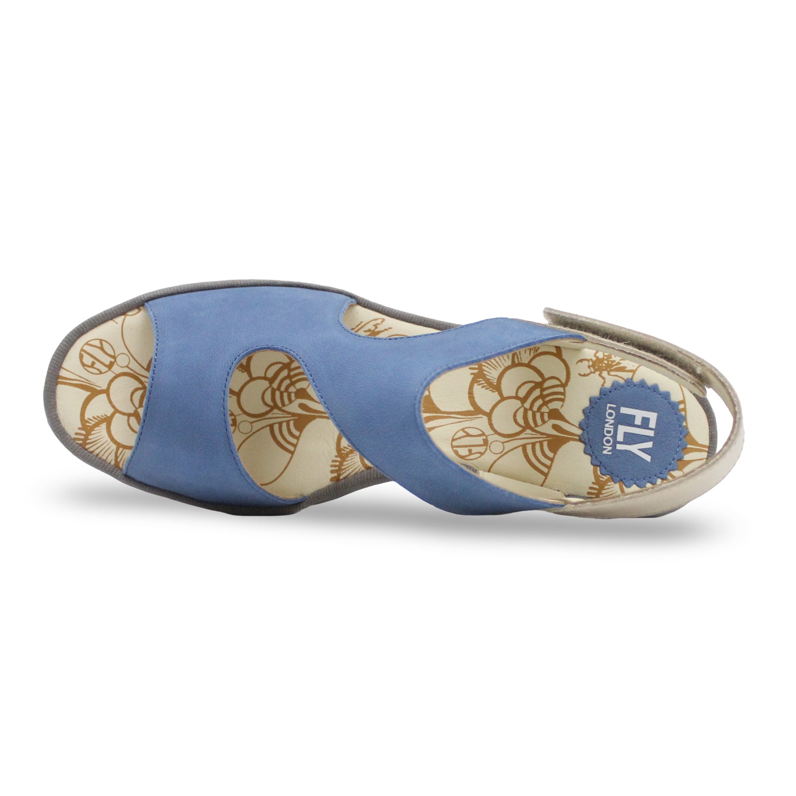 Fly London YOXA576FLY Cupido Leather Womens Sandals#color_blue natural