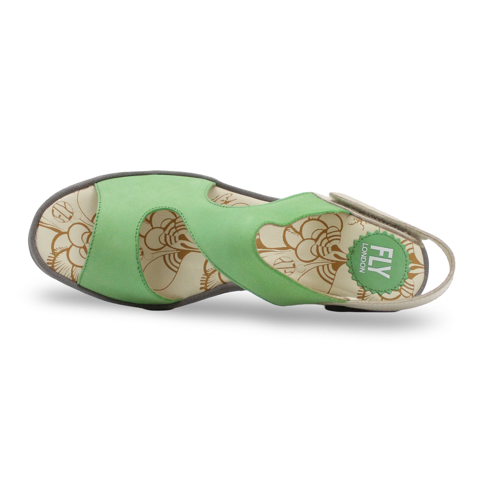 Fly London YOXA576FLY Cupido Leather Womens Sandals#color_pistachio natural
