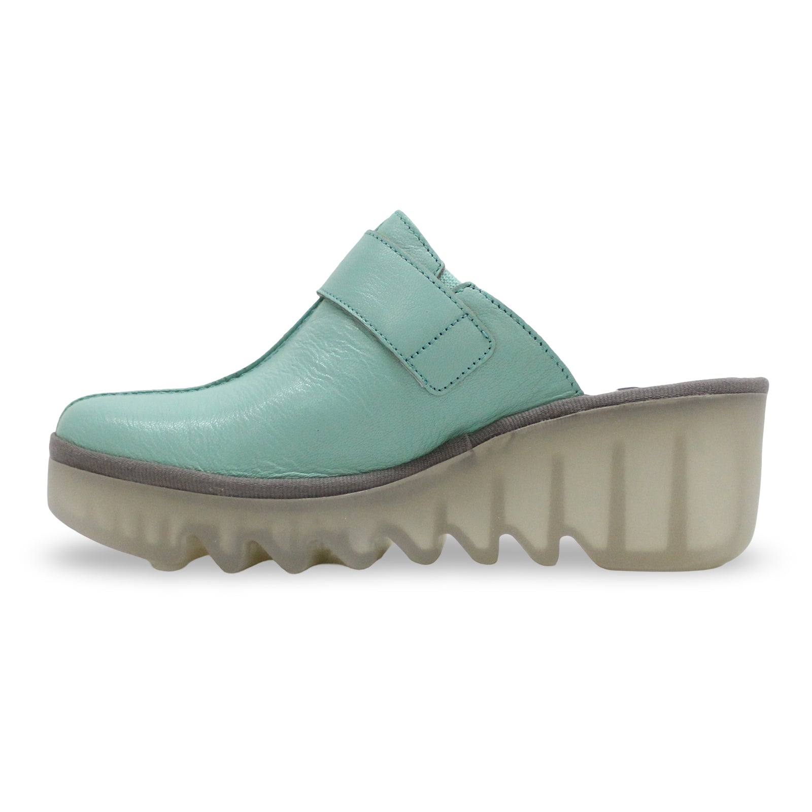 Fly London BLOK586FLY Mousse Leather Womens Sandals#color_spearmint