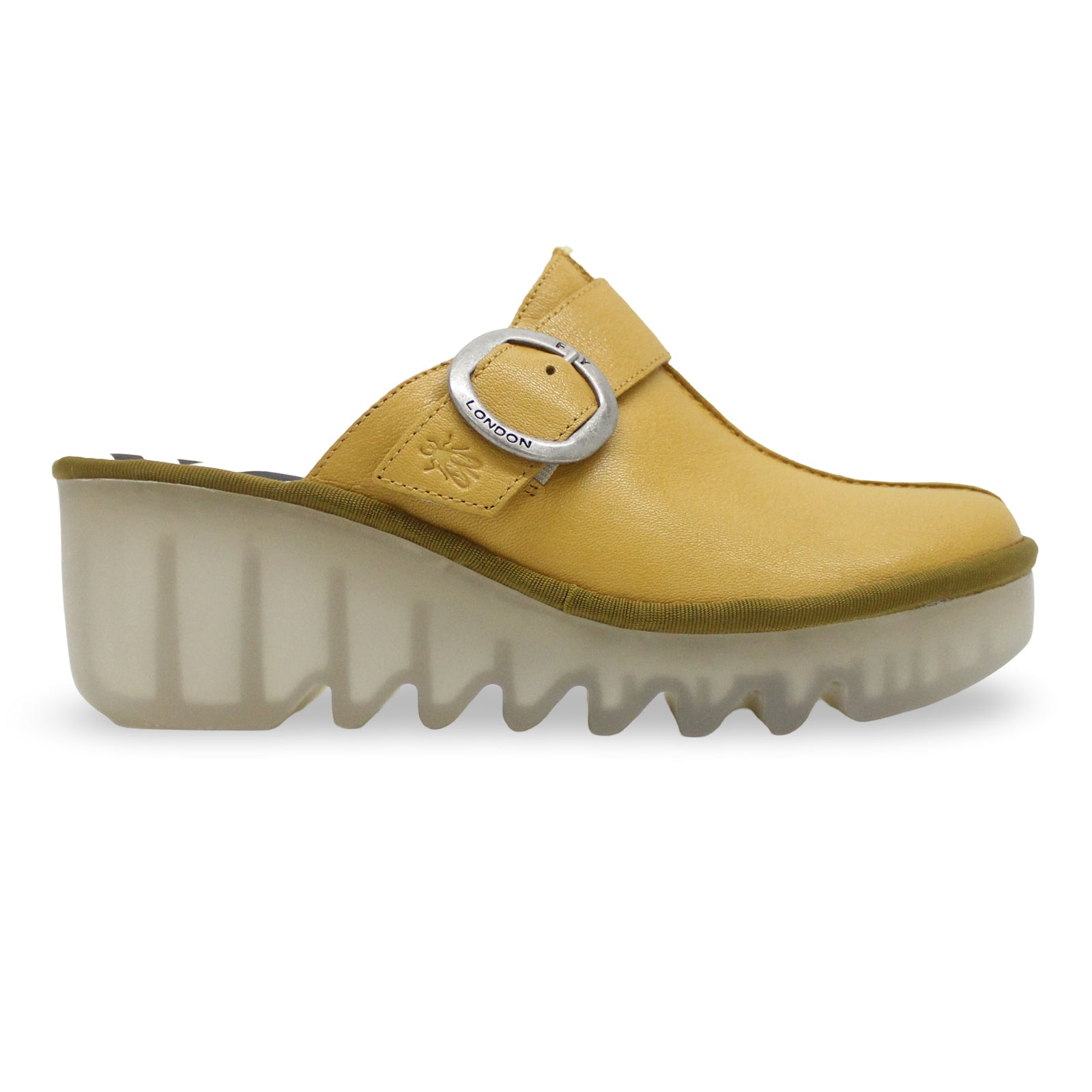 Fly London BLOK586FLY Mousse Leather Womens Sandals#color_bumblebee