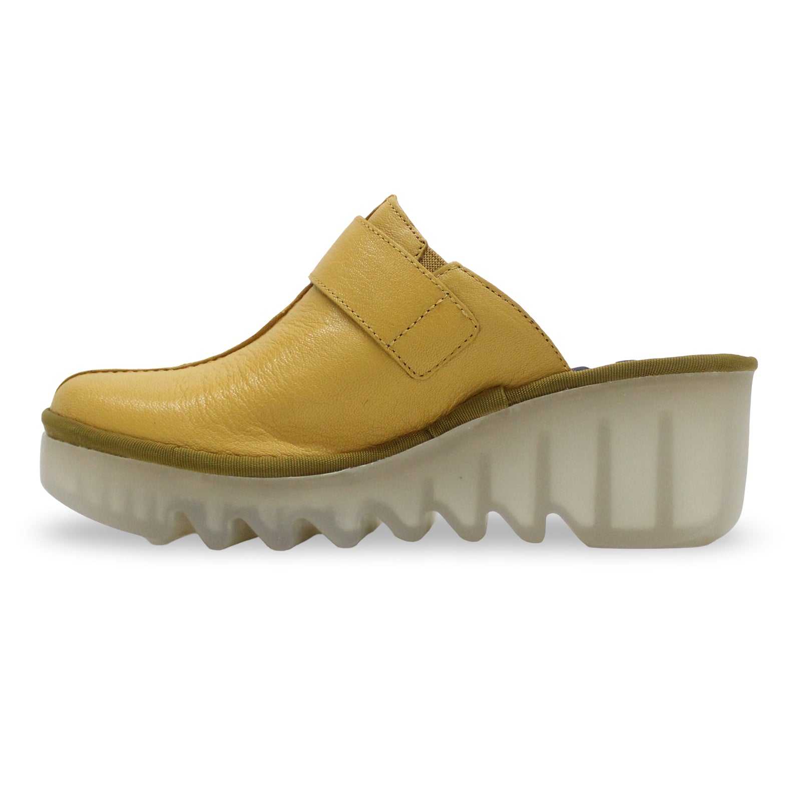 Fly London BLOK586FLY Mousse Leather Womens Sandals#color_bumblebee