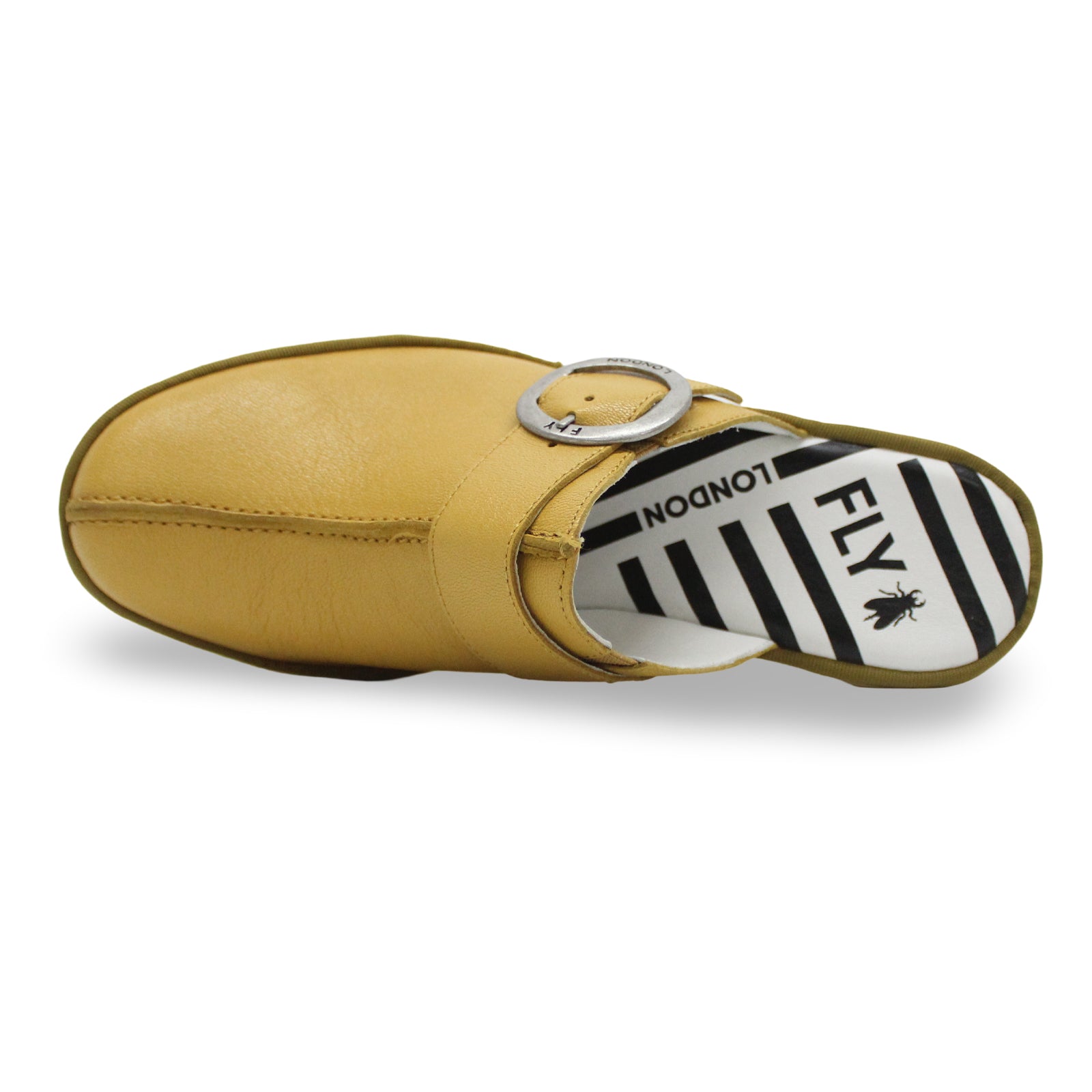 Fly London BLOK586FLY Mousse Leather Womens Sandals#color_bumblebee