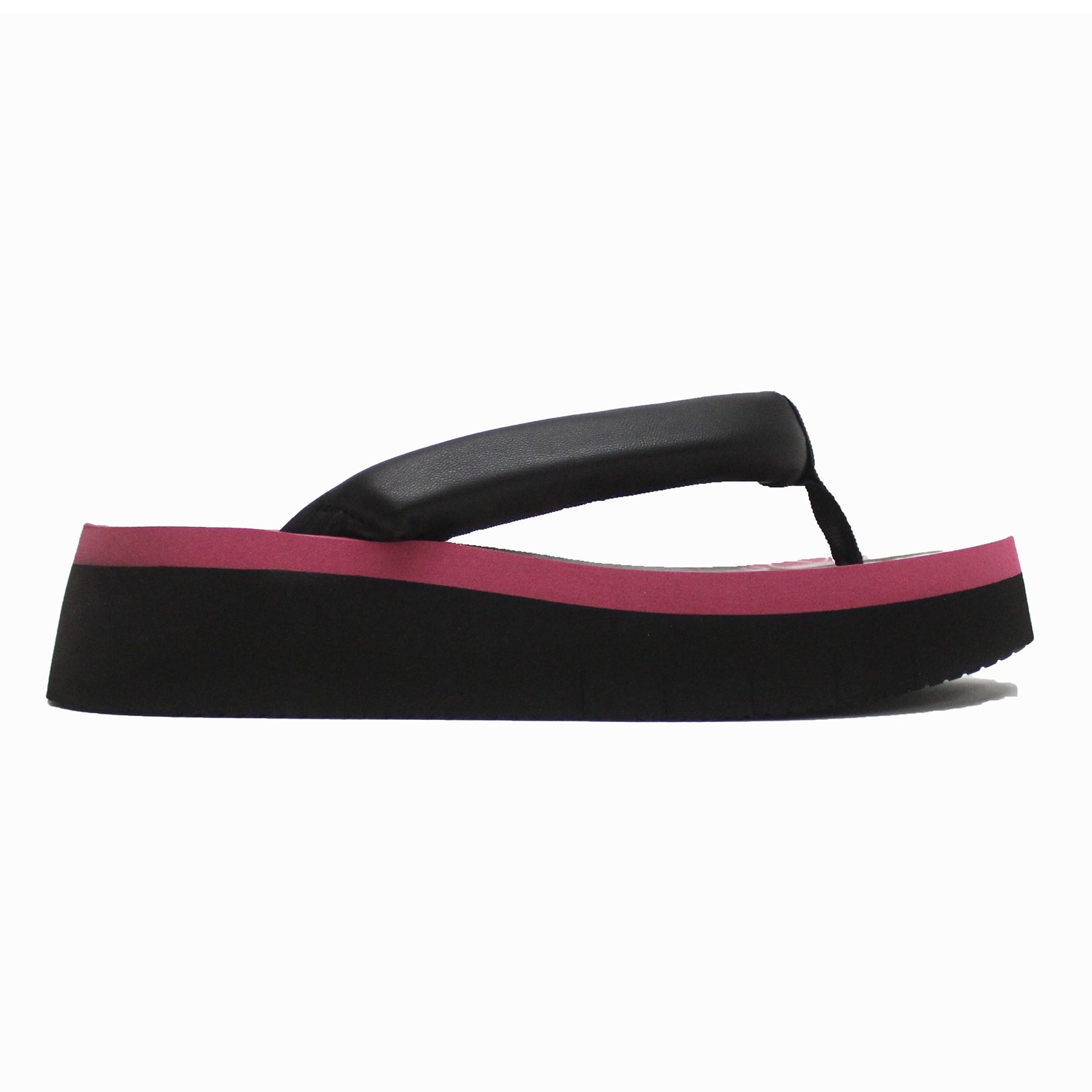 Fly London COLY287FLY Leather Womens Sandals#color_black pink