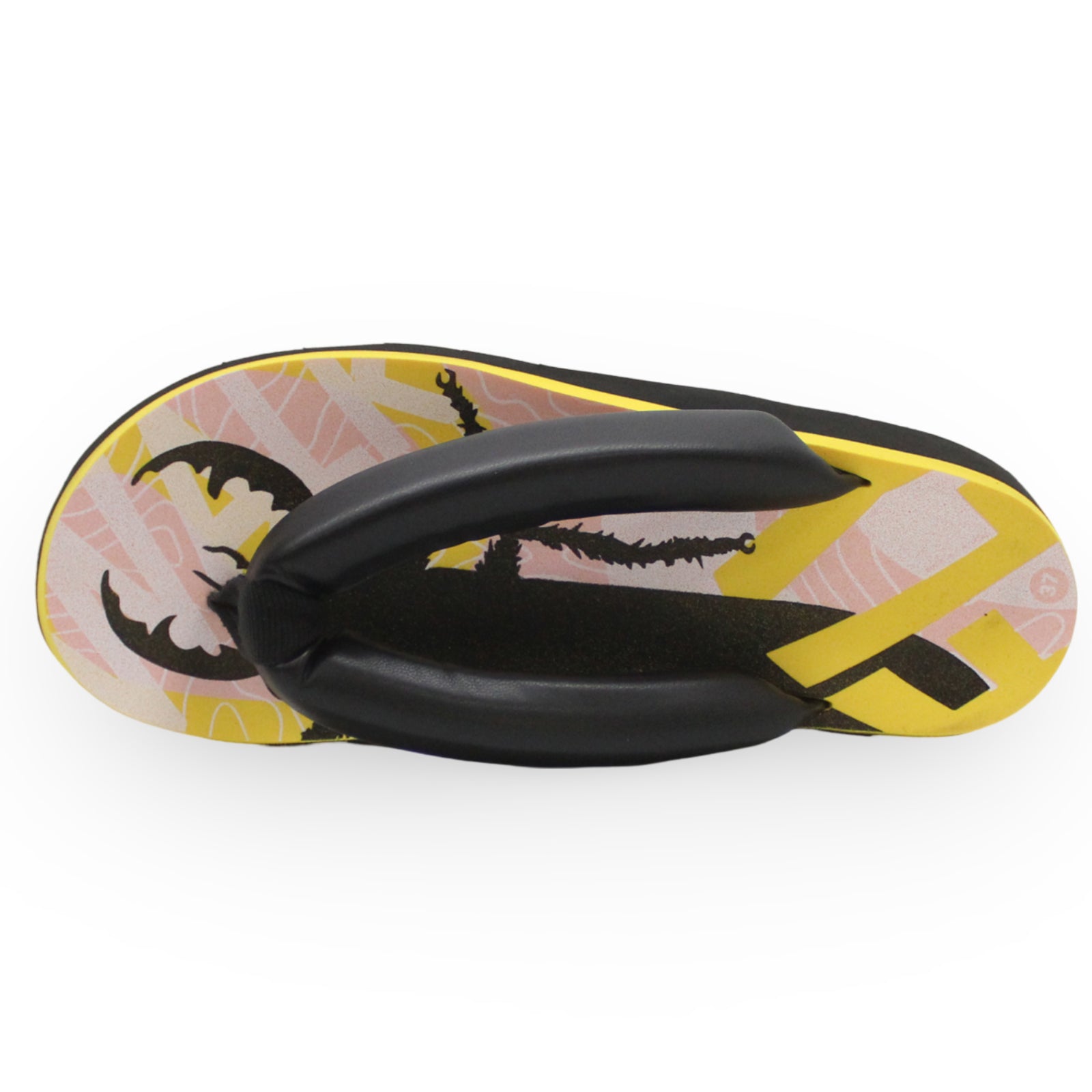 Fly London COLY287FLY Leather Womens Sandals#color_black yellow