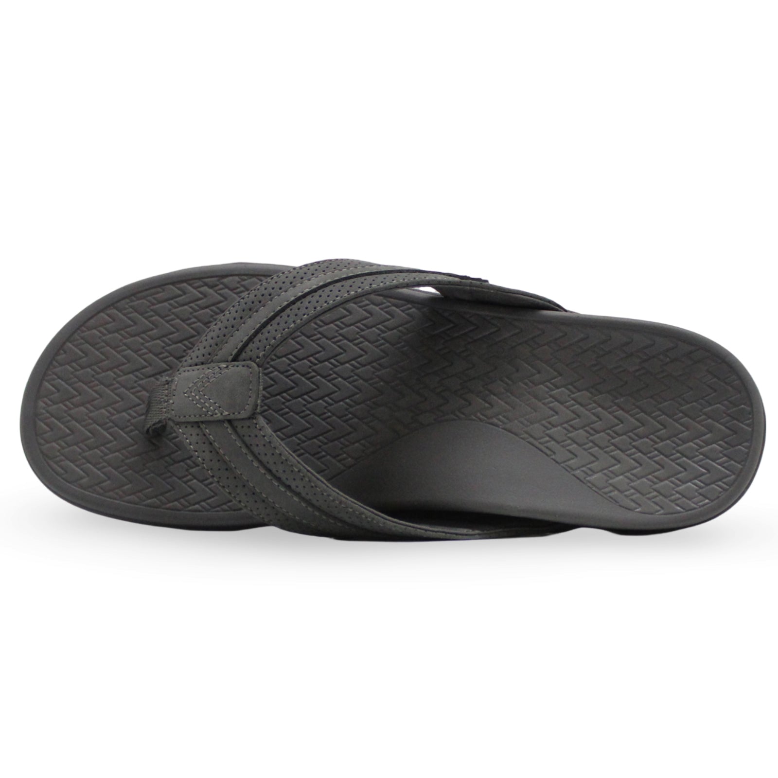 Vionic M Tide II Nubuck Mens Sandals#color_charcoal