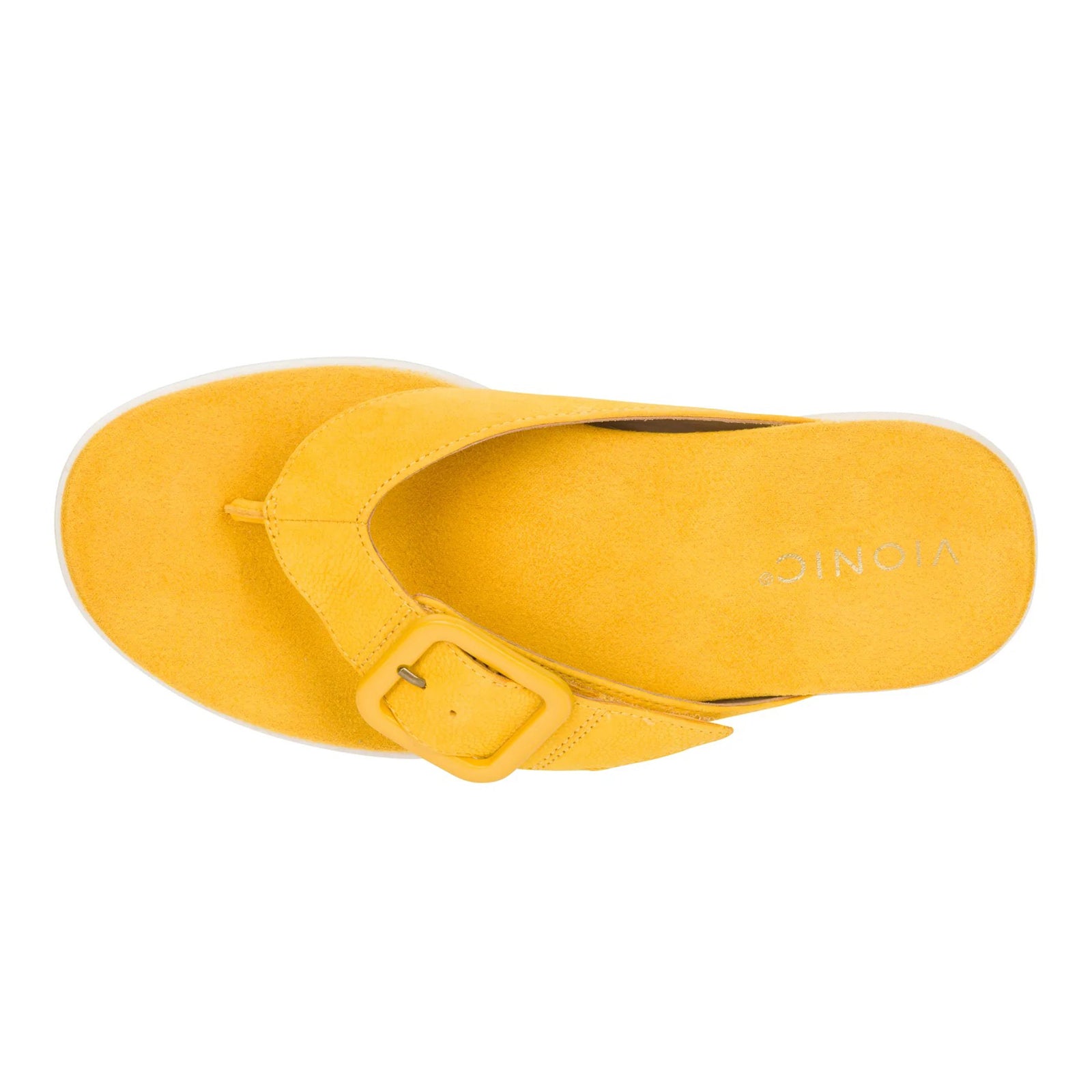 Vionic Uptown Marin Nubuck Womens Sandals#color_daffodil