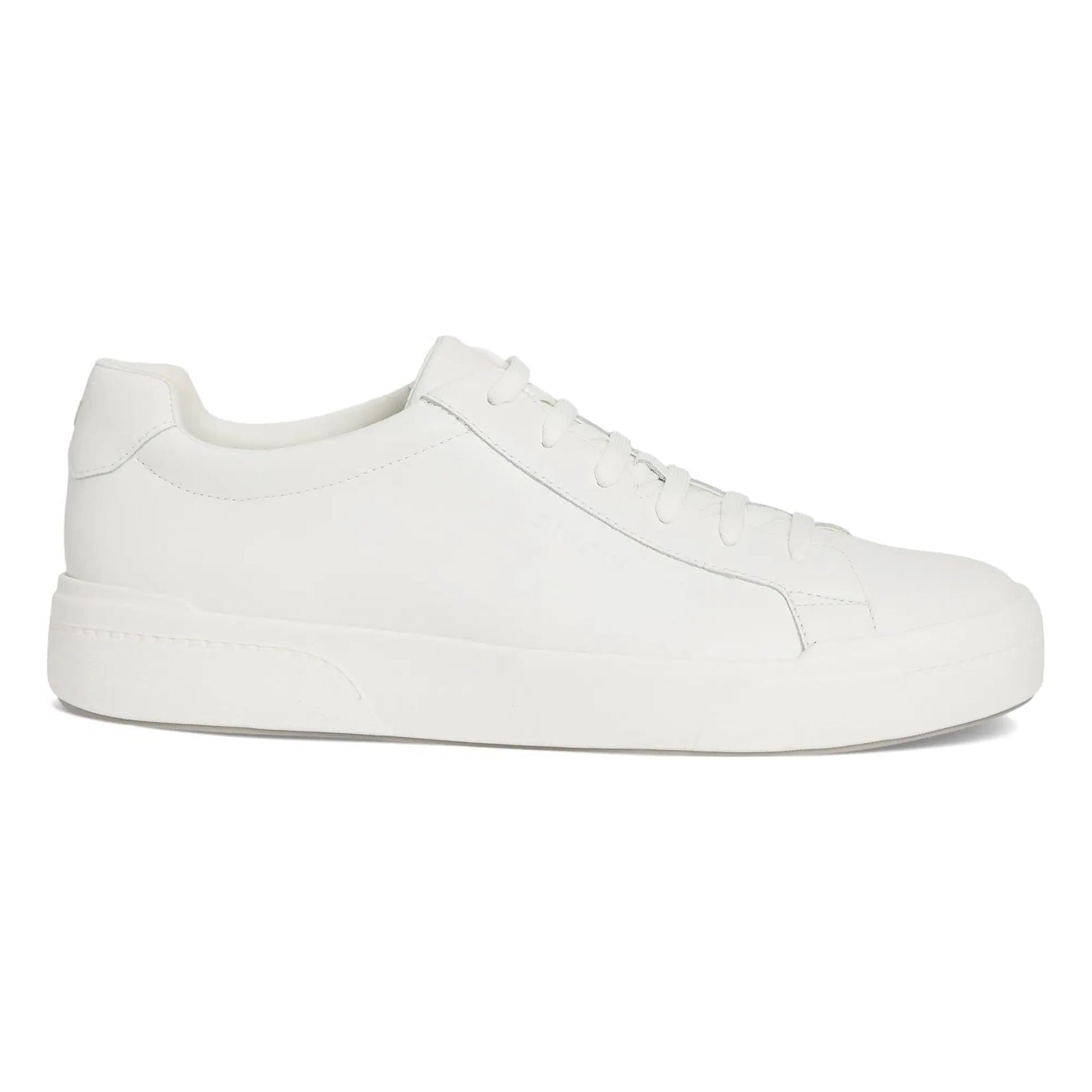 Vionic Colbie Smooth Leather Mens Trainers#color_white