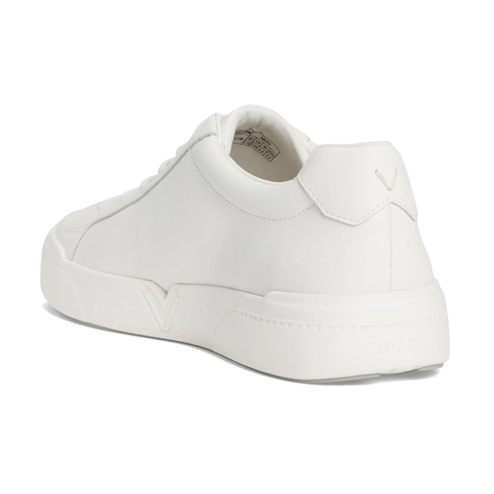 Vionic Colbie Smooth Leather Mens Trainers#color_white