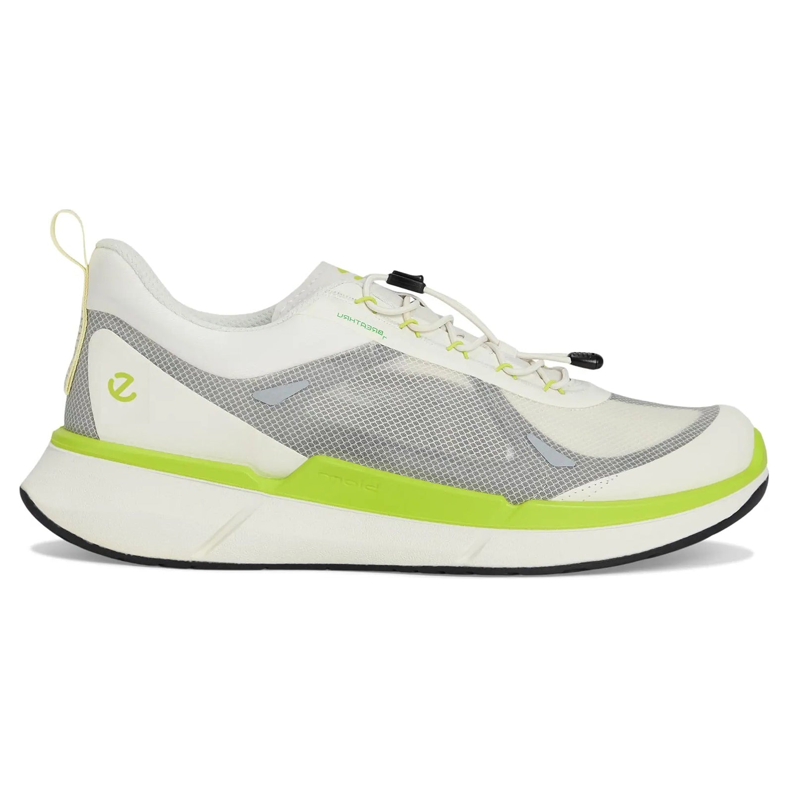 Ecco Biom 2.2 830874 Textile Mens Trainers#color_white black lime punch
