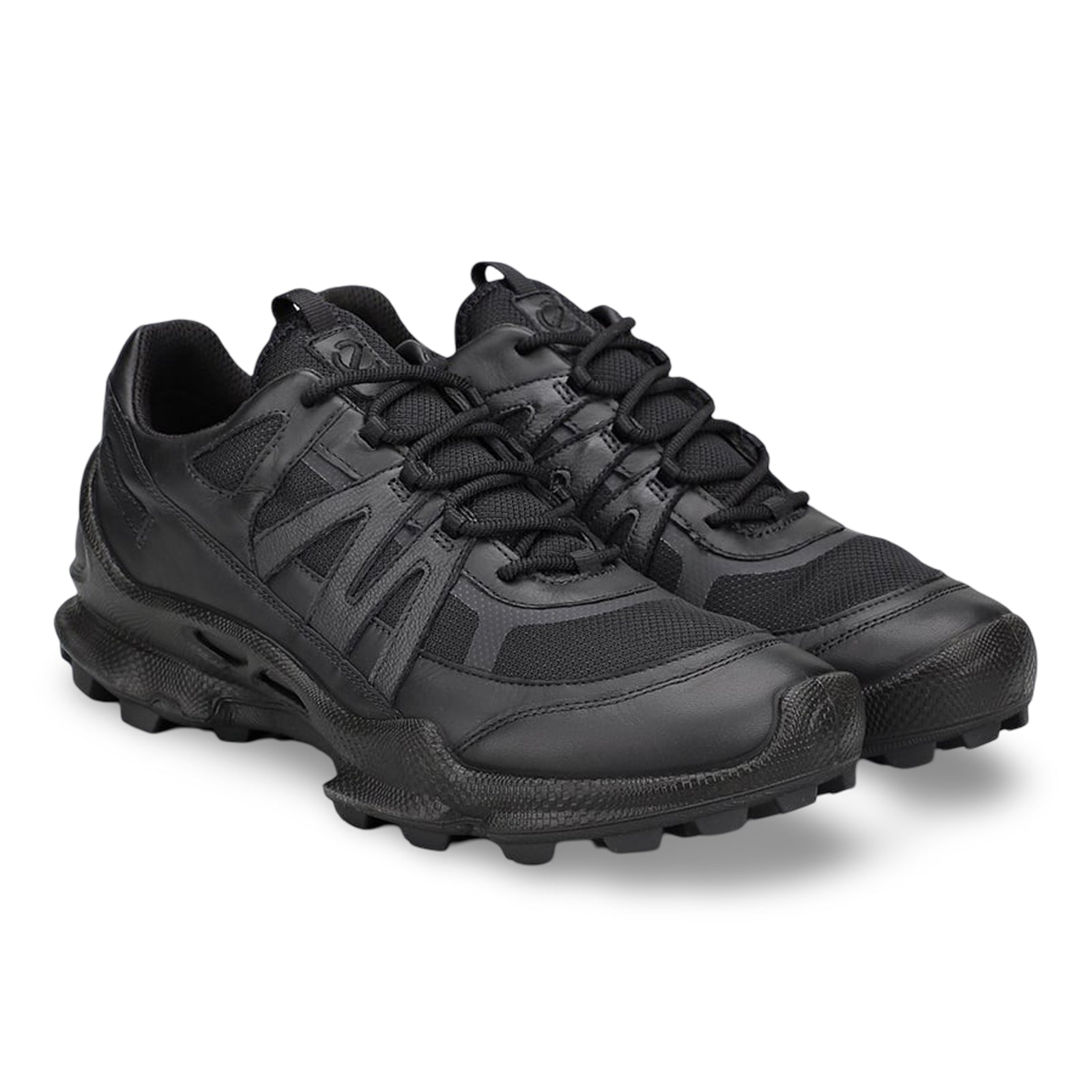 Ecco Biom C-Trail 803254 Leather Textile Mens Trainers#color_black black black