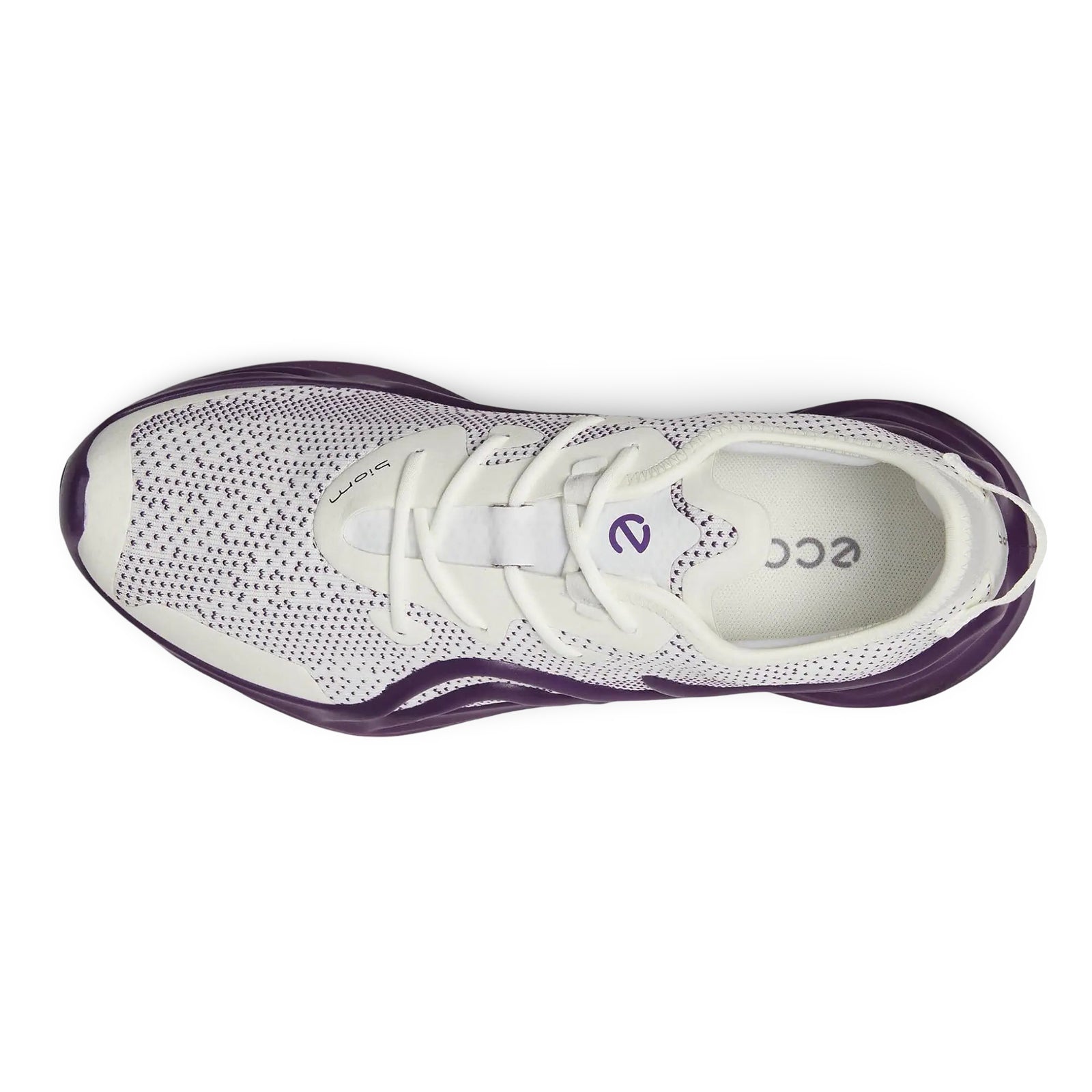 Ecco Biom Infinite 825623 Textile Womens Trainers#color_bright white imperial purple