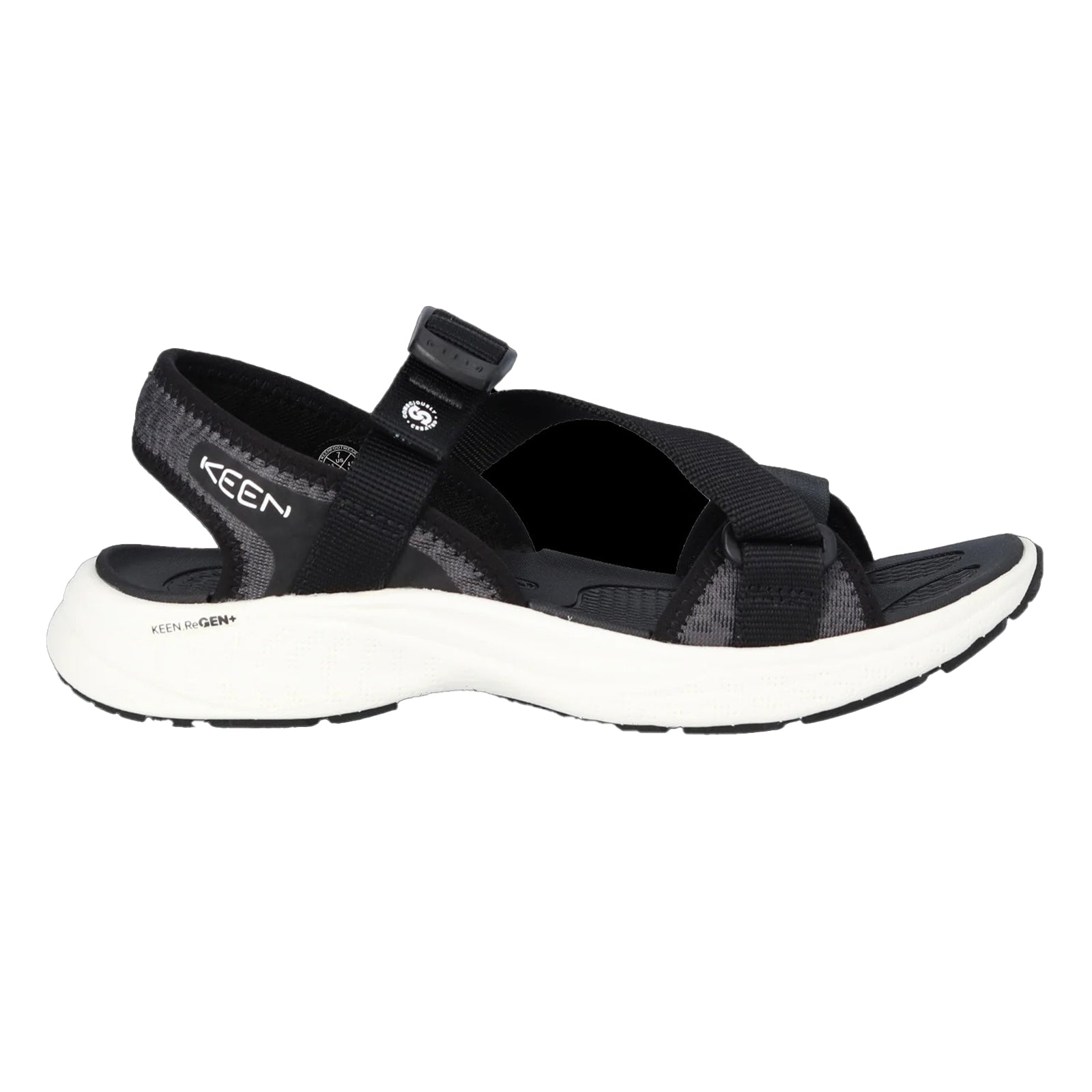 Keen Leiki Open Toe Textile Womens Sandals#color_black star white