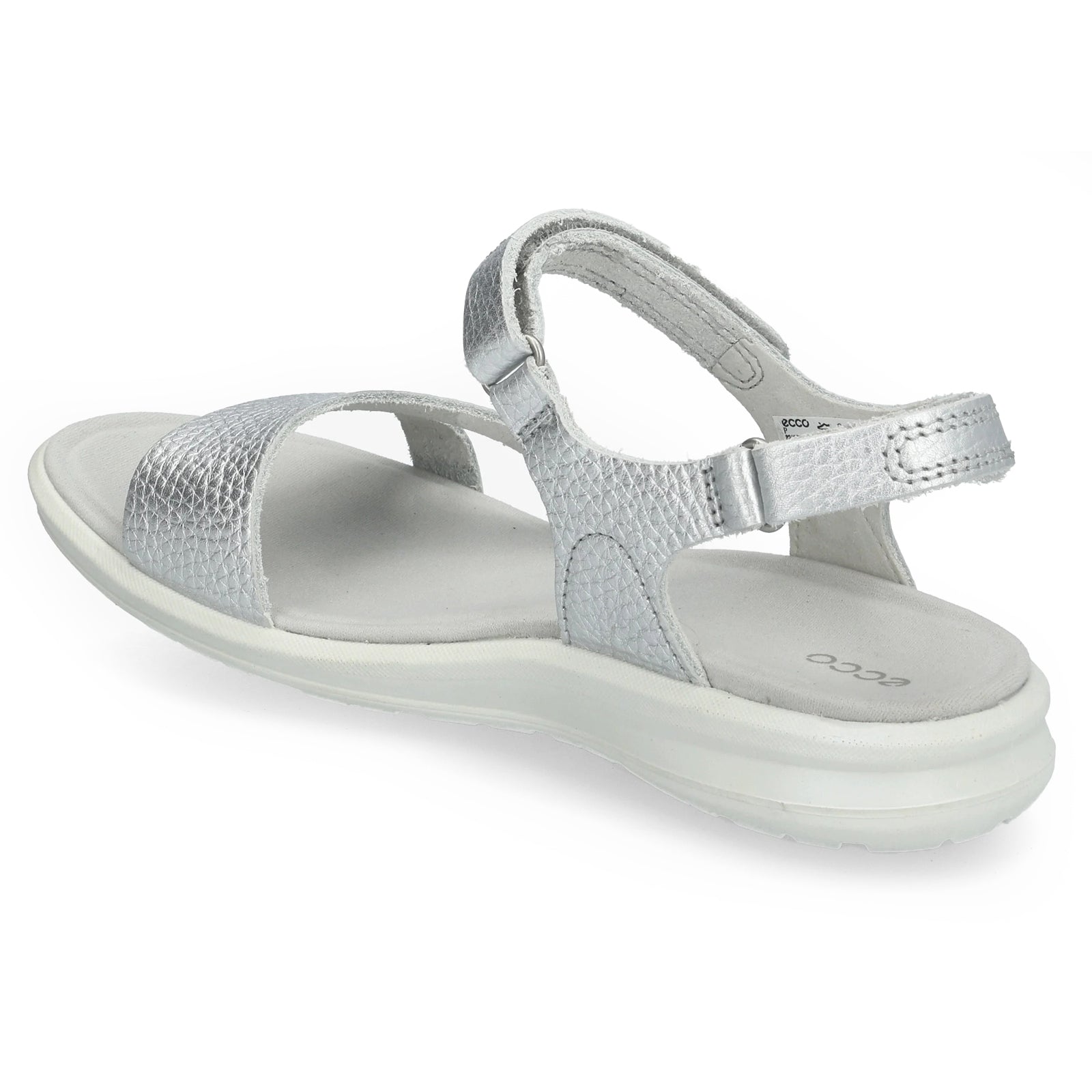 Ecco Cruise II 821883 Nubuck Leather Womens Sandals#color_pure silver