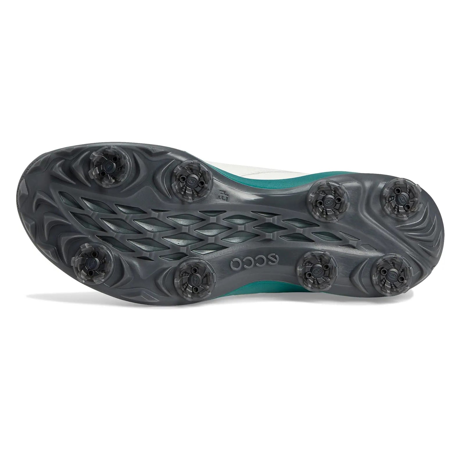 Ecco Golf Biom Tour Leather Mens Trainers#color_white