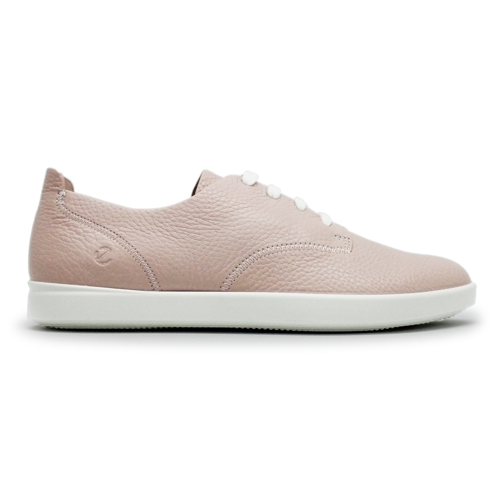 Ecco Leisure 205133 Leather Womens Trainers#color_rose dust