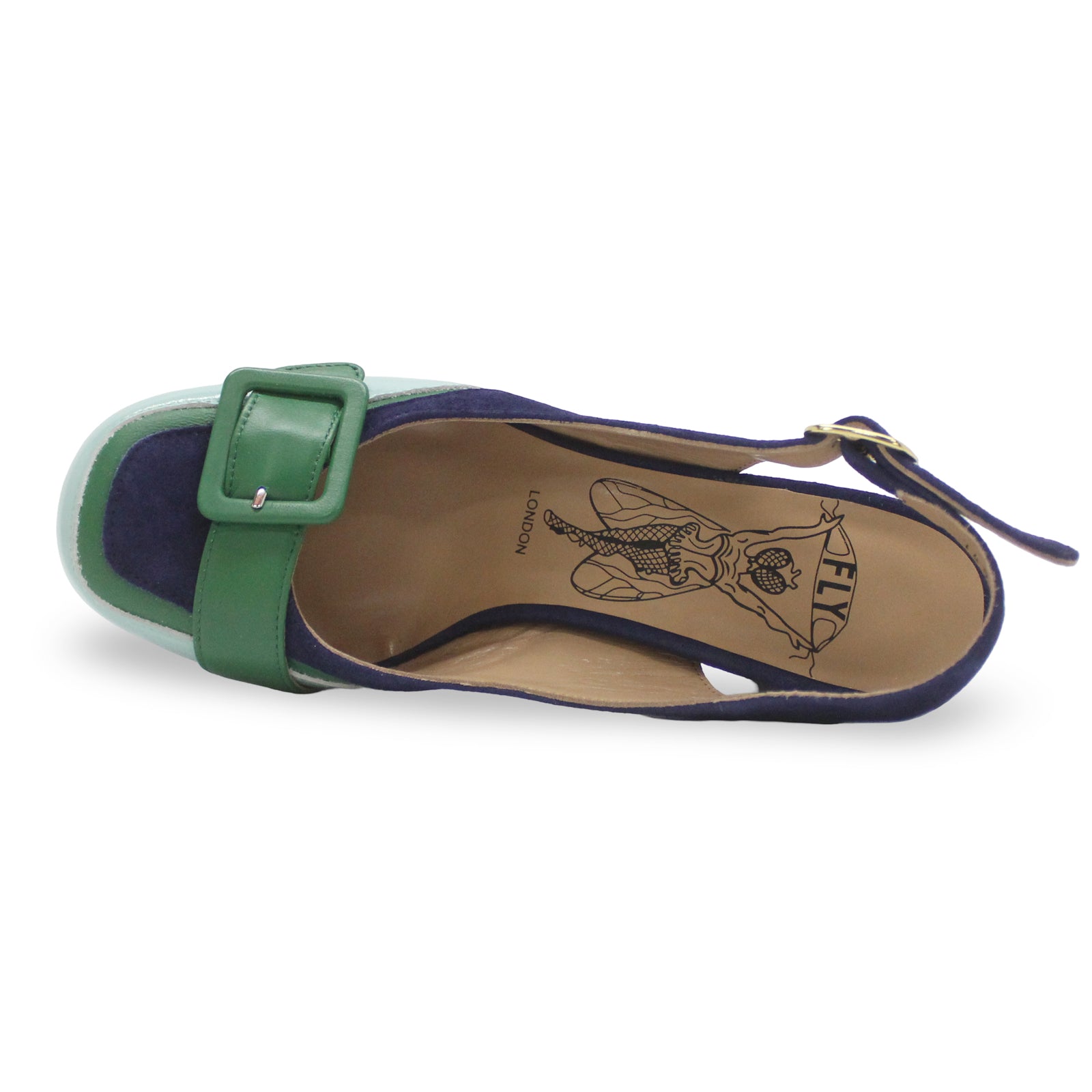 Fly London EVAH243FLY Nappalak Leather Womens Sandals#color_skyblue emerald blue