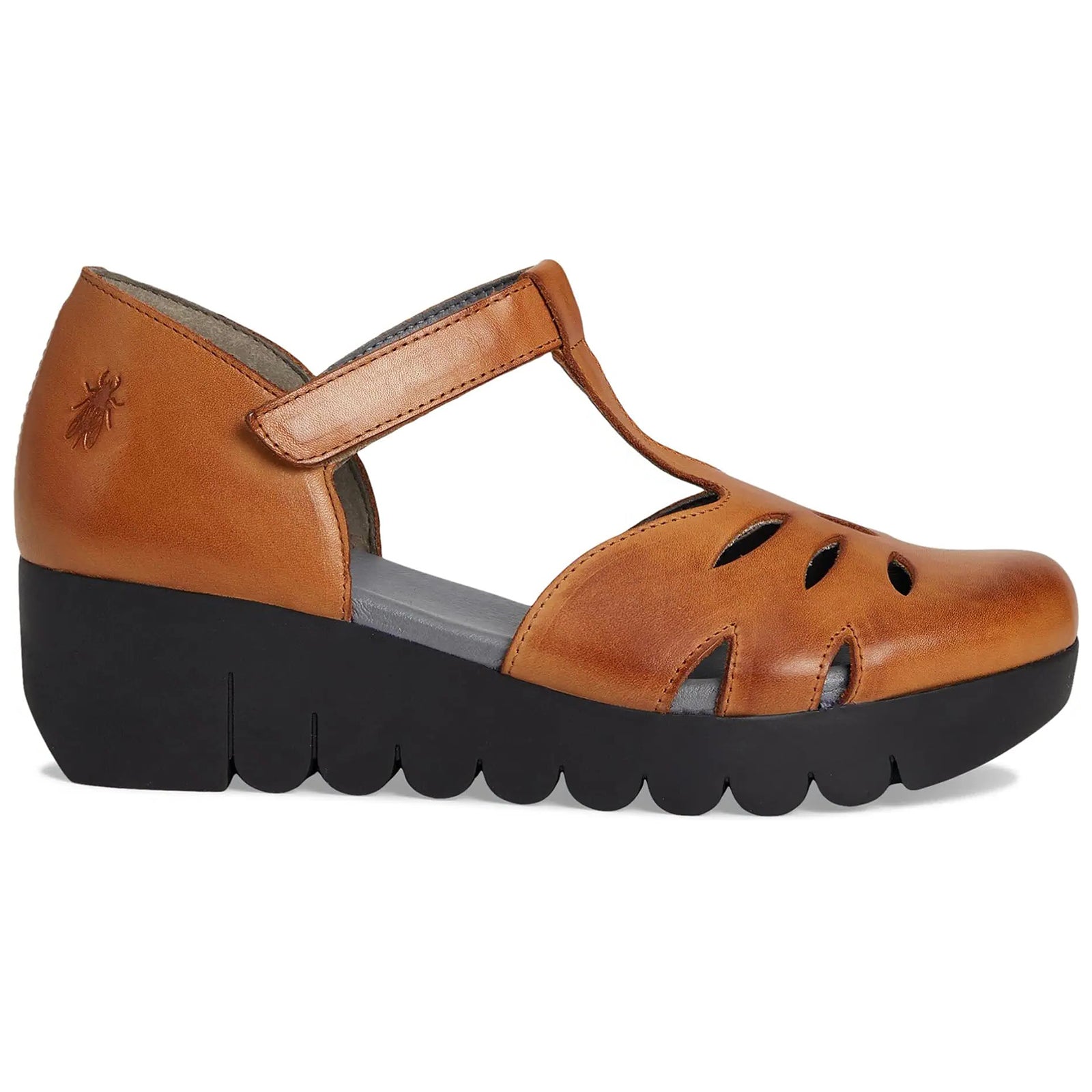 Fly London VELT224FLY Burn Leather Womens Sandals#color_taupe