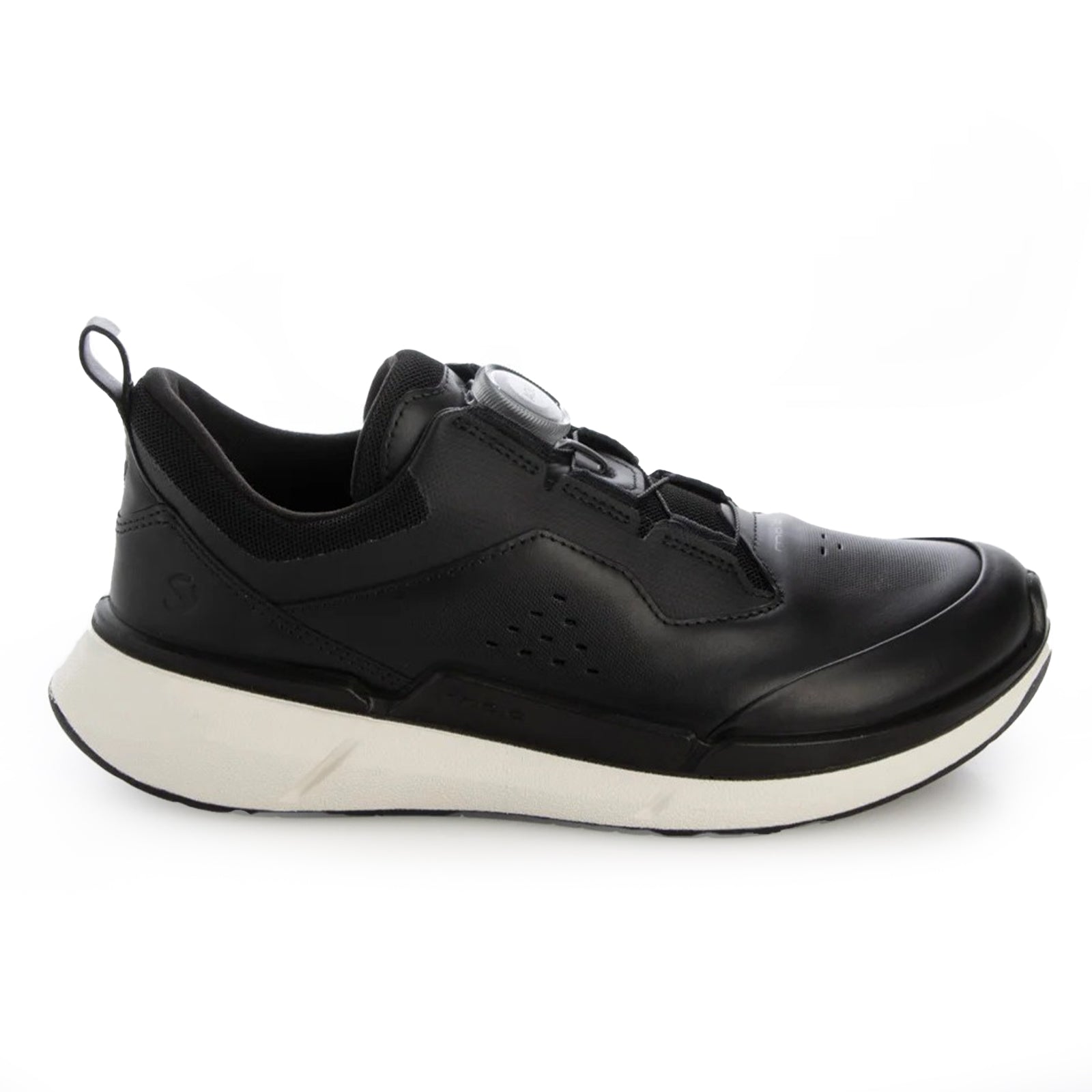 Ecco Biom 2.2 830863 Full Grain Leather Womens Trainers#color_black