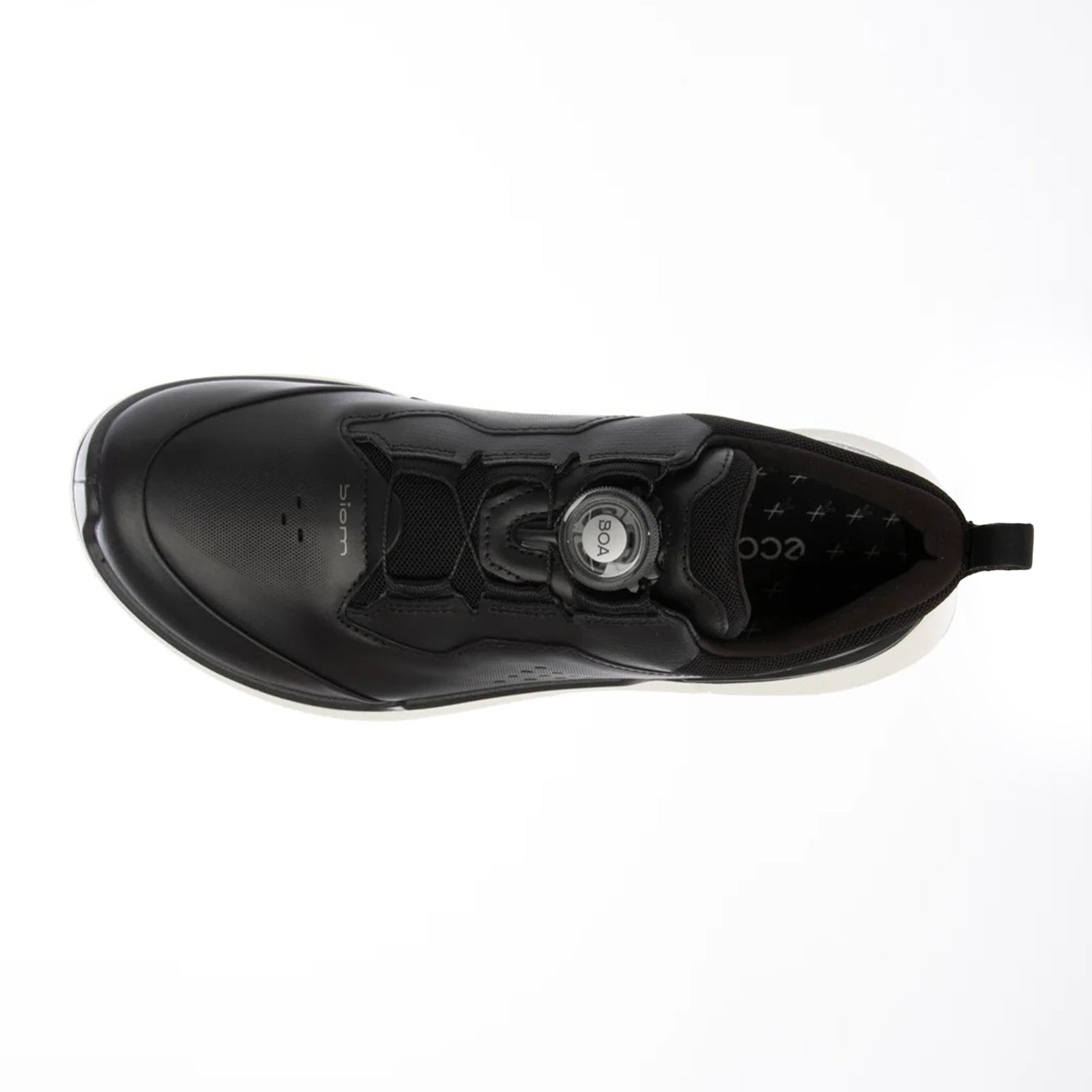 Ecco Biom 2.2 830863 Full Grain Leather Womens Trainers#color_black